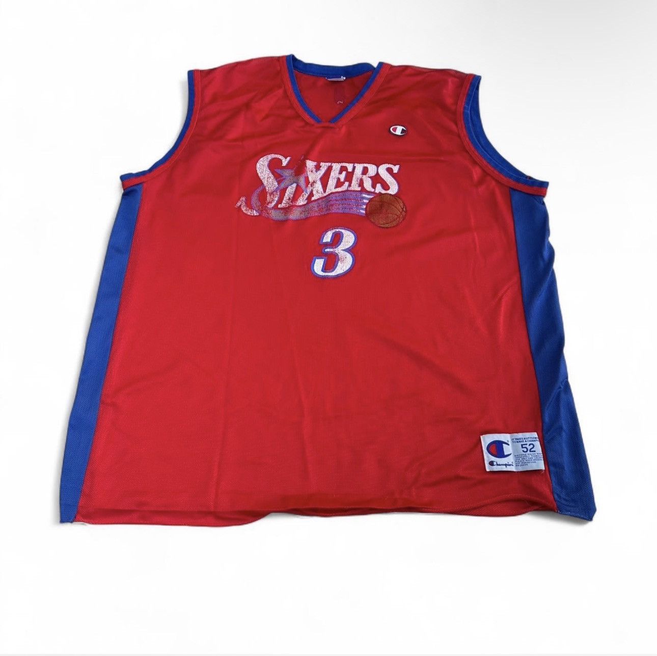 NBA Vintage allen iverson sixers mesh jersey Size US XXL / EU 58 / 5 - 2 Thumbnail