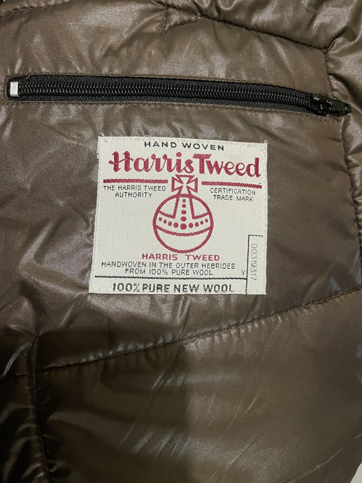 Harris Tweed Pure Wool Harris Tweed Christ Check Down Puffer Vest Size US M / EU 48-50 / 2 - 15 Thumbnail