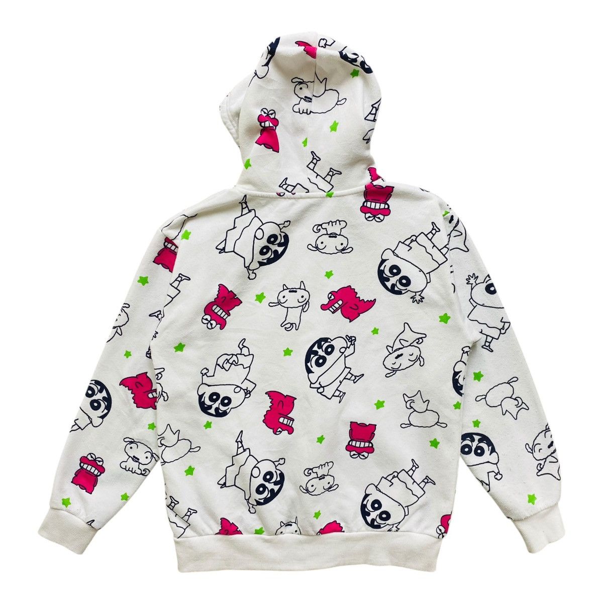 Anime Vintage Japanese Cartoon All Over Print Hoodie White Size LL Size L / US 10 / IT 46 - 5 Thumbnail