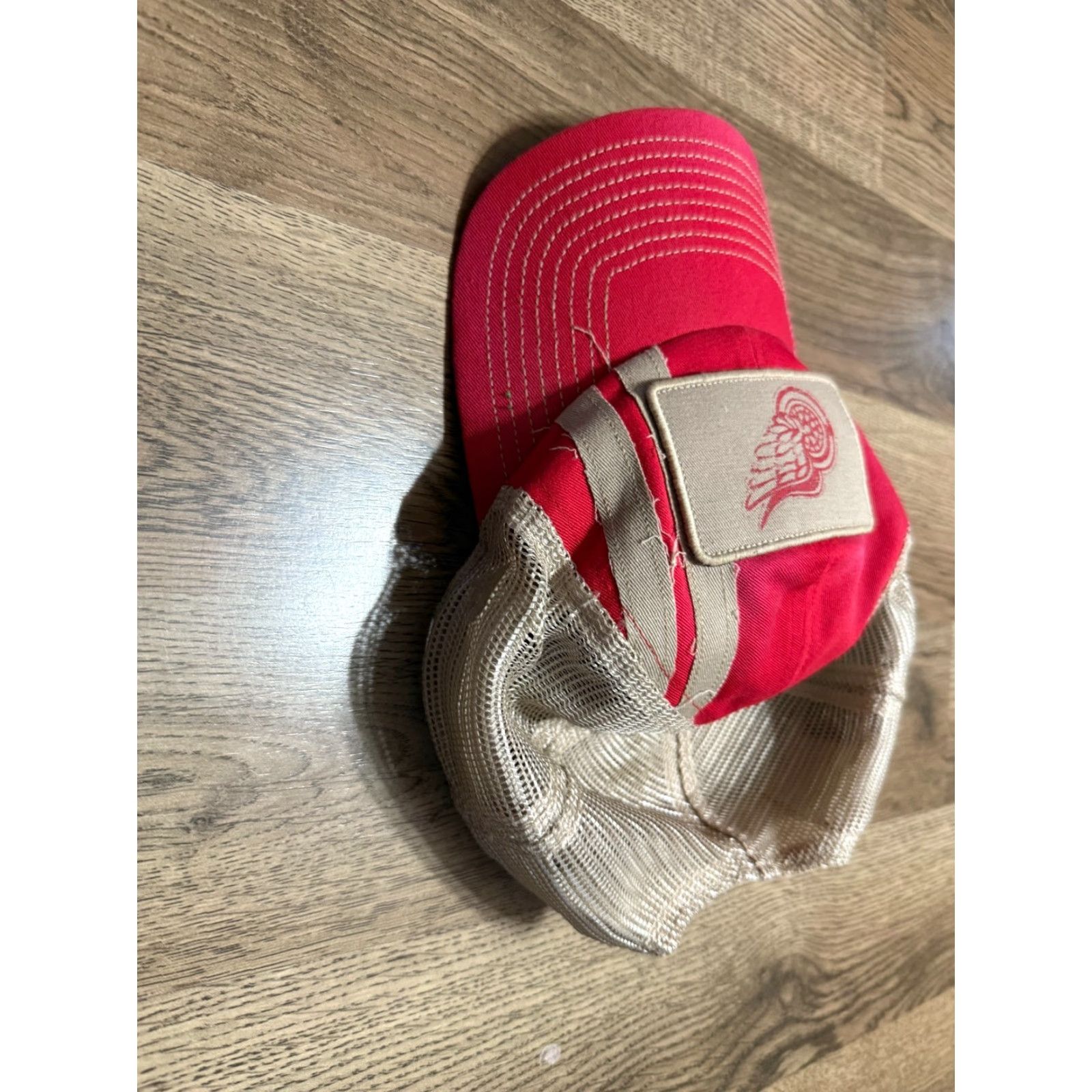 Vintage Detroit Red Wings Fanatics Hat Baseball Cap Red NHL Men One Size Baseball Hat Red Hockey NHL Mens Size ONE SIZE - 3 Thumbnail