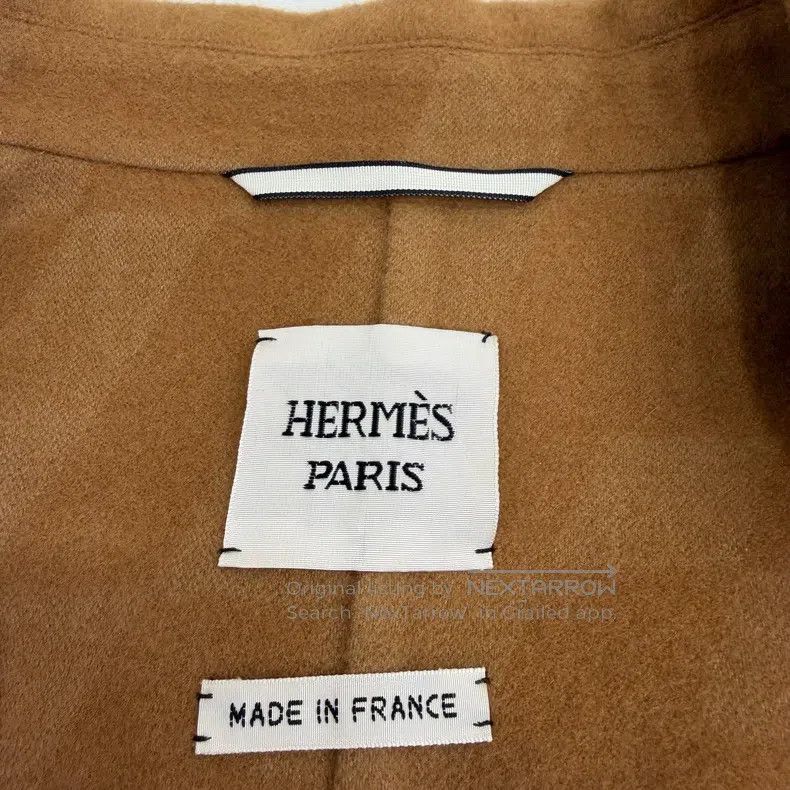Hermes Hermes Gold Brown Single-Breasted Cashmere Long Coat Size M / US 6-8 / IT 42-44 - 6 Thumbnail