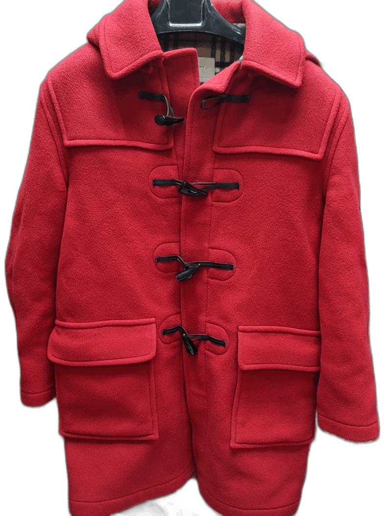 Burberry Burberry Red Duffle Coat Size US M / EU 48-50 / 2 - 1 Thumbnail
