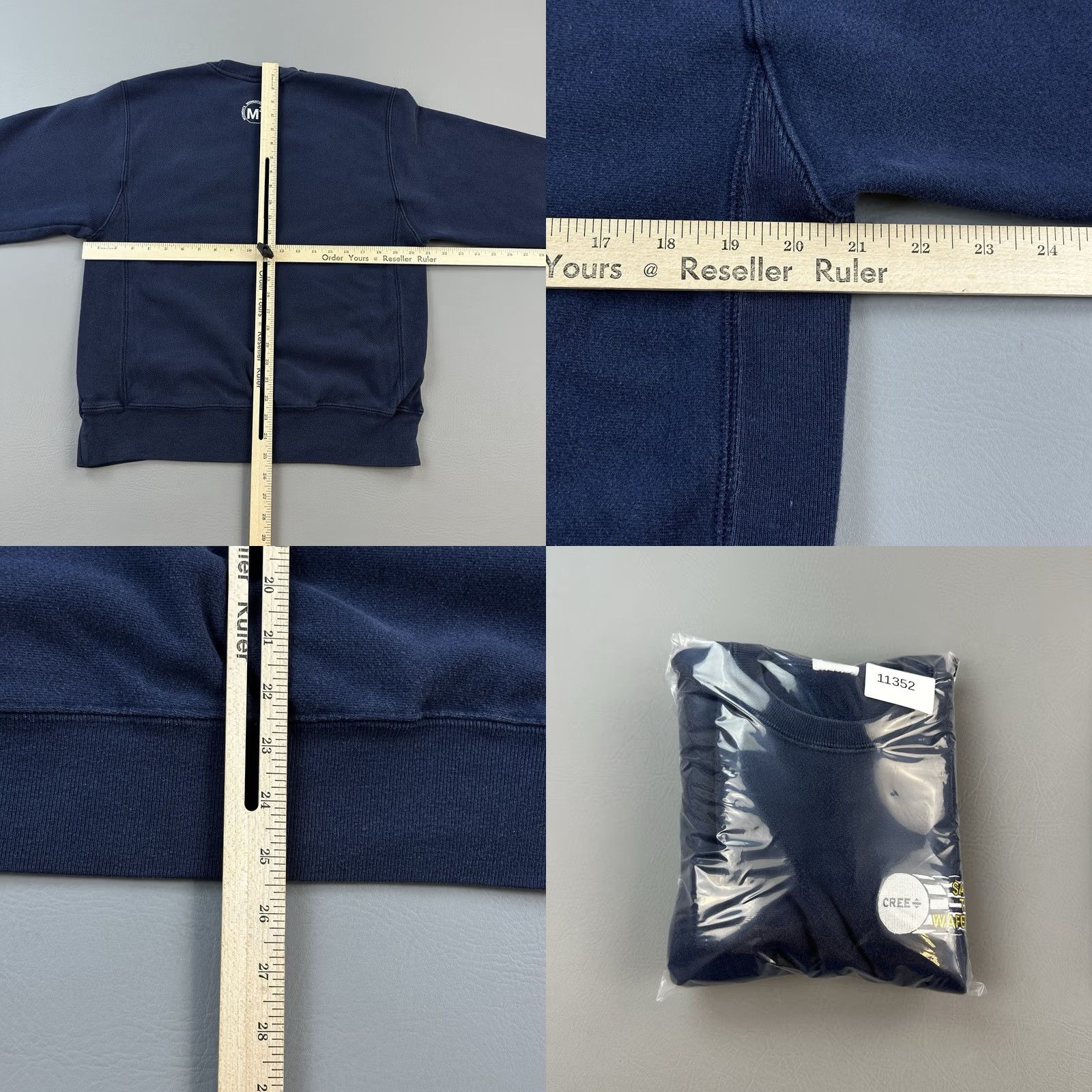 Champion VINTAGE Champion Reverse Weave Sweatshirt Mens M Heavyweight Pullover Blue 90s Retro USA Logo Embroidered Size US M / EU 48-50 / 2 - 8 Thumbnail