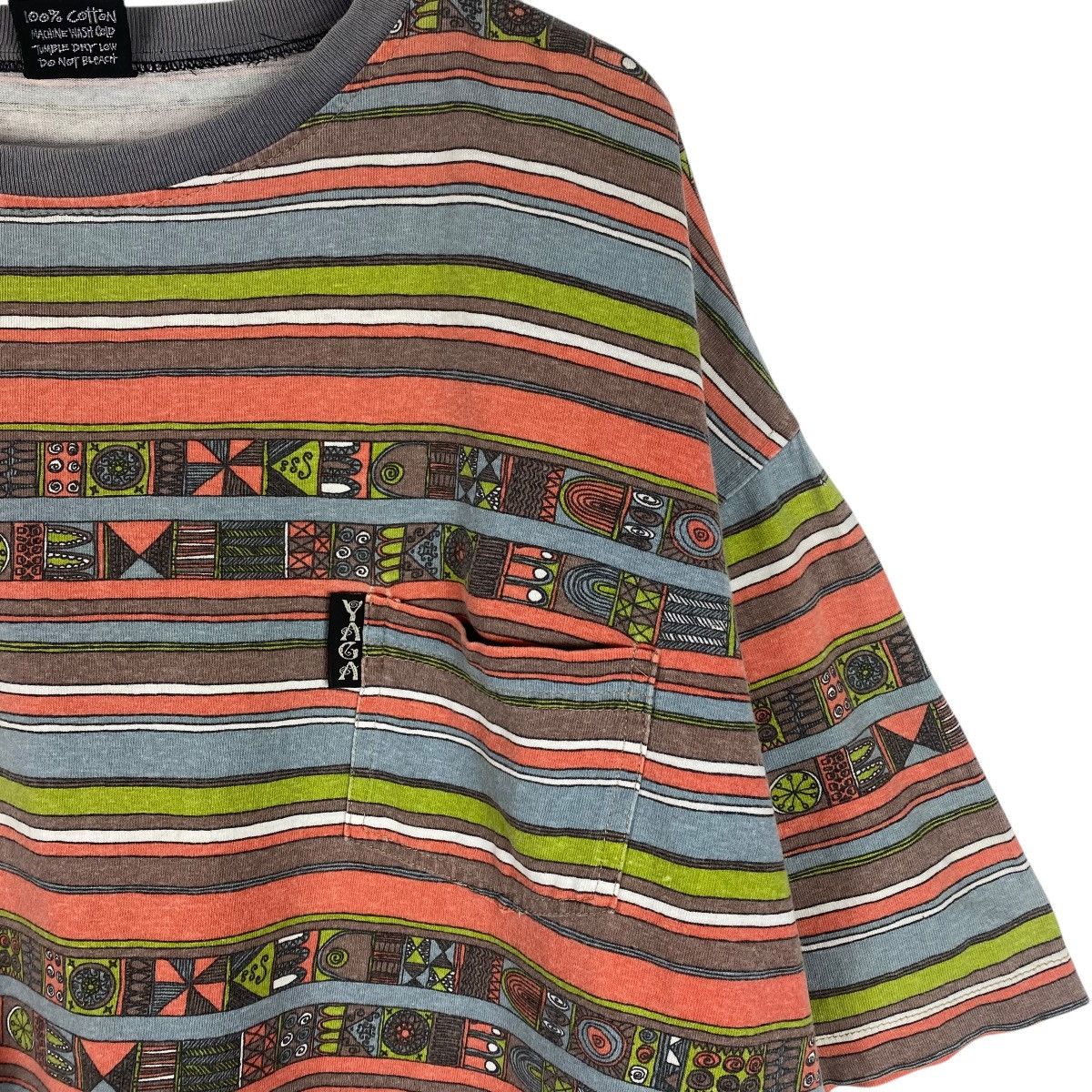 Vintage Vintage 90’s YAGA Full Print Tee Size US XL / EU 56 / 4 - 2 Thumbnail