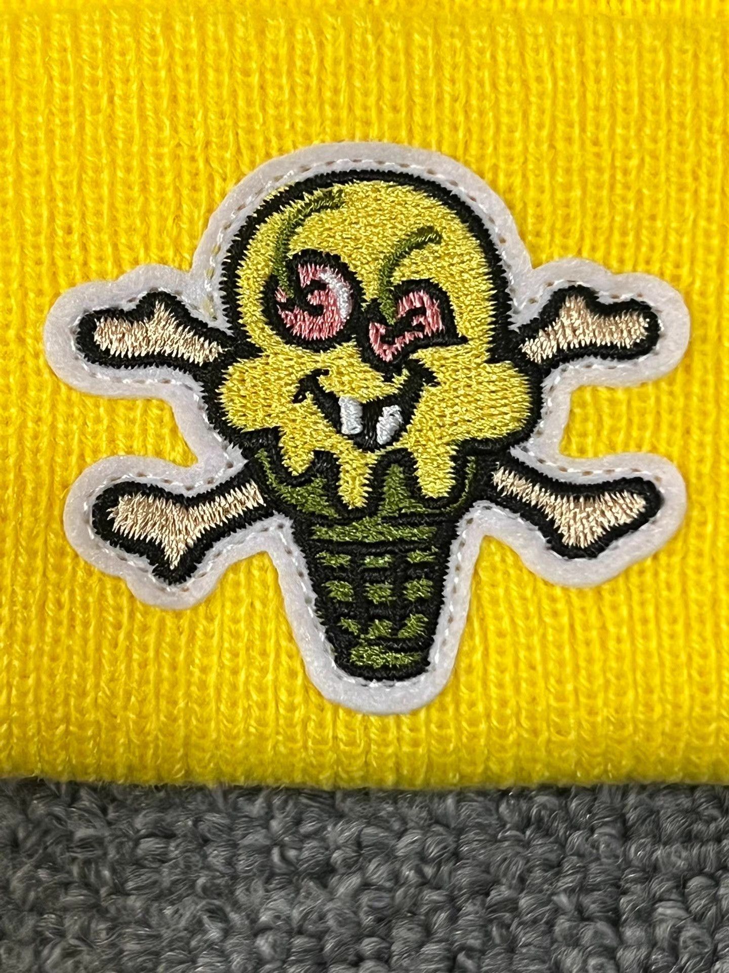 Billionaire Boys Club 22FW BBC ICECREAM Embroidered Skull Ice Cream Beanie Q7 Size ONE SIZE - 2 Thumbnail