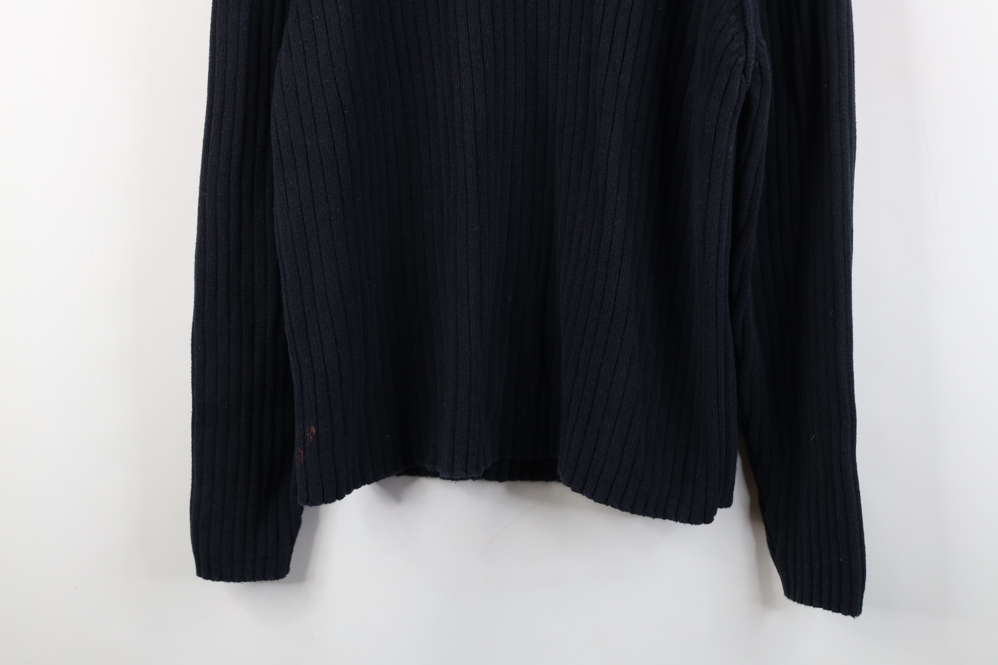 Vintage Vintage 90s Streetwear Chunky Ribbed Knit Turtleneck Sweater Size L / US 10 / IT 46 - 3 Thumbnail