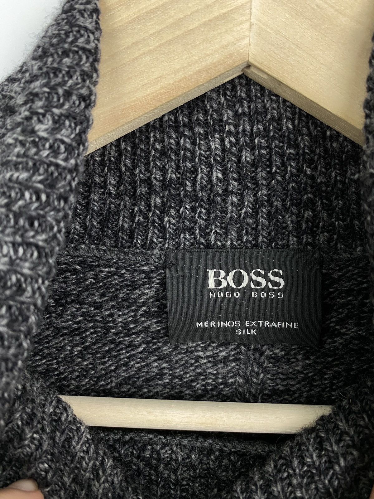 Hugo Boss 🇮🇹 Vintage 90s Hugo Boss Merinos Silk Knit Sweaters Archive Size US L / EU 52-54 / 3 - 5 Thumbnail