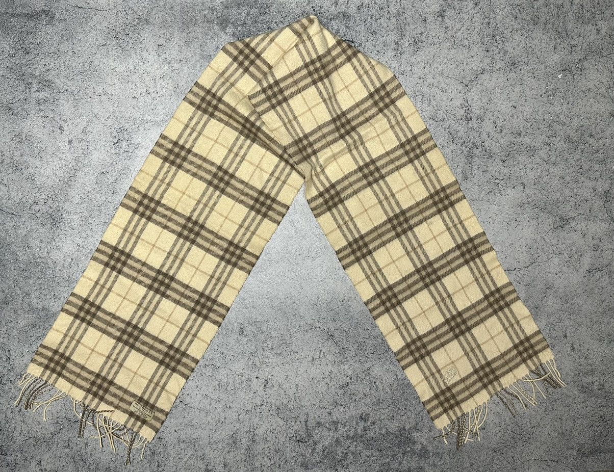 Burberry Burberry Lambswool Cashmere Nova Check Scarf Muffler Size ONE SIZE - 5 Thumbnail