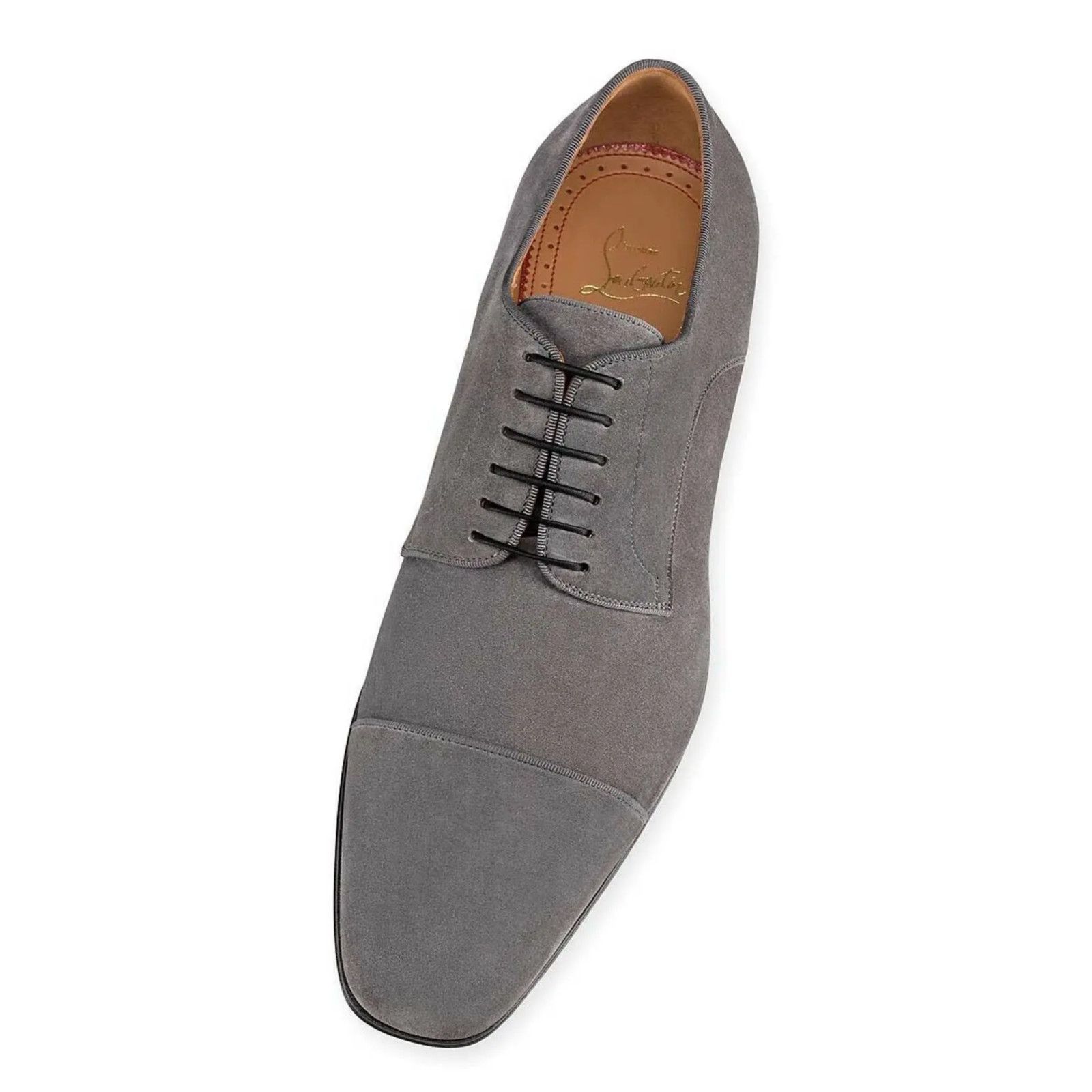 Christian Louboutin Christian Louboutin Grey Suede Lace Dress Loafer 39 6 Size US 6 / EU 39 - 7 Thumbnail
