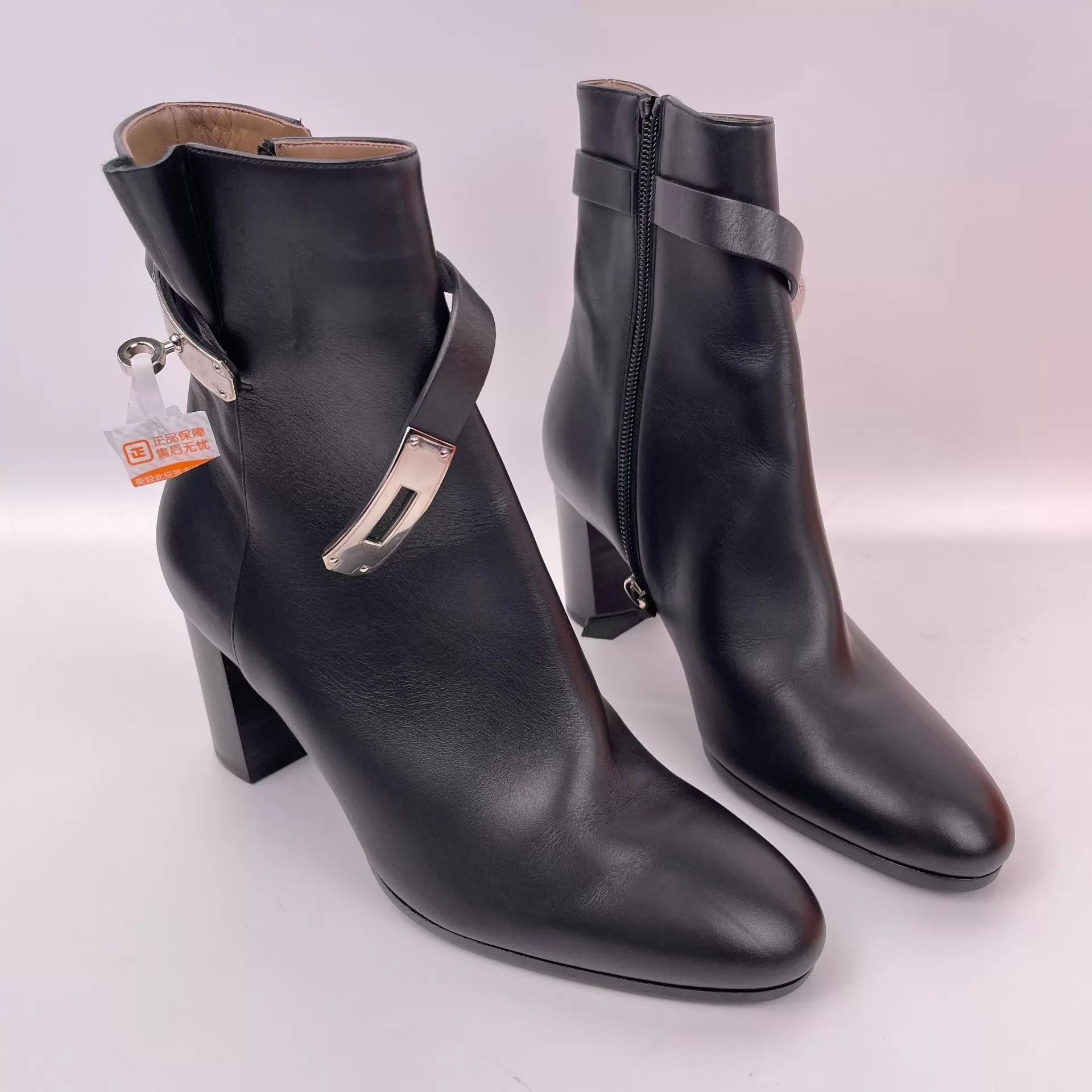 Hermes Hermes Leather Heeled Tall Boots Size 37 New Size US 6.5 / IT 36.5 - 3 Thumbnail