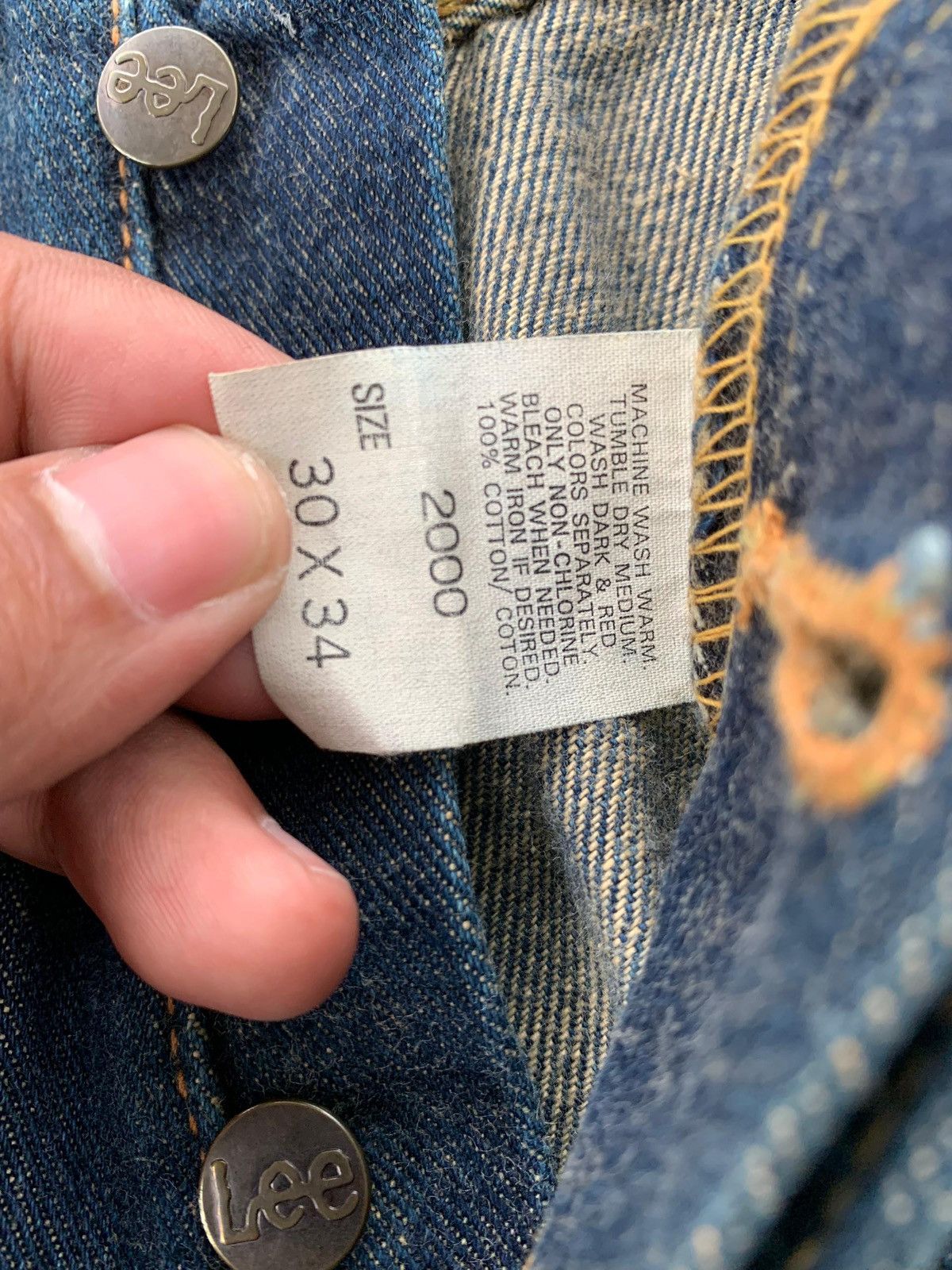 Lee Vintage Lee Riders Half Selvedge Denim Size US 32 / EU 48 - 8 Thumbnail
