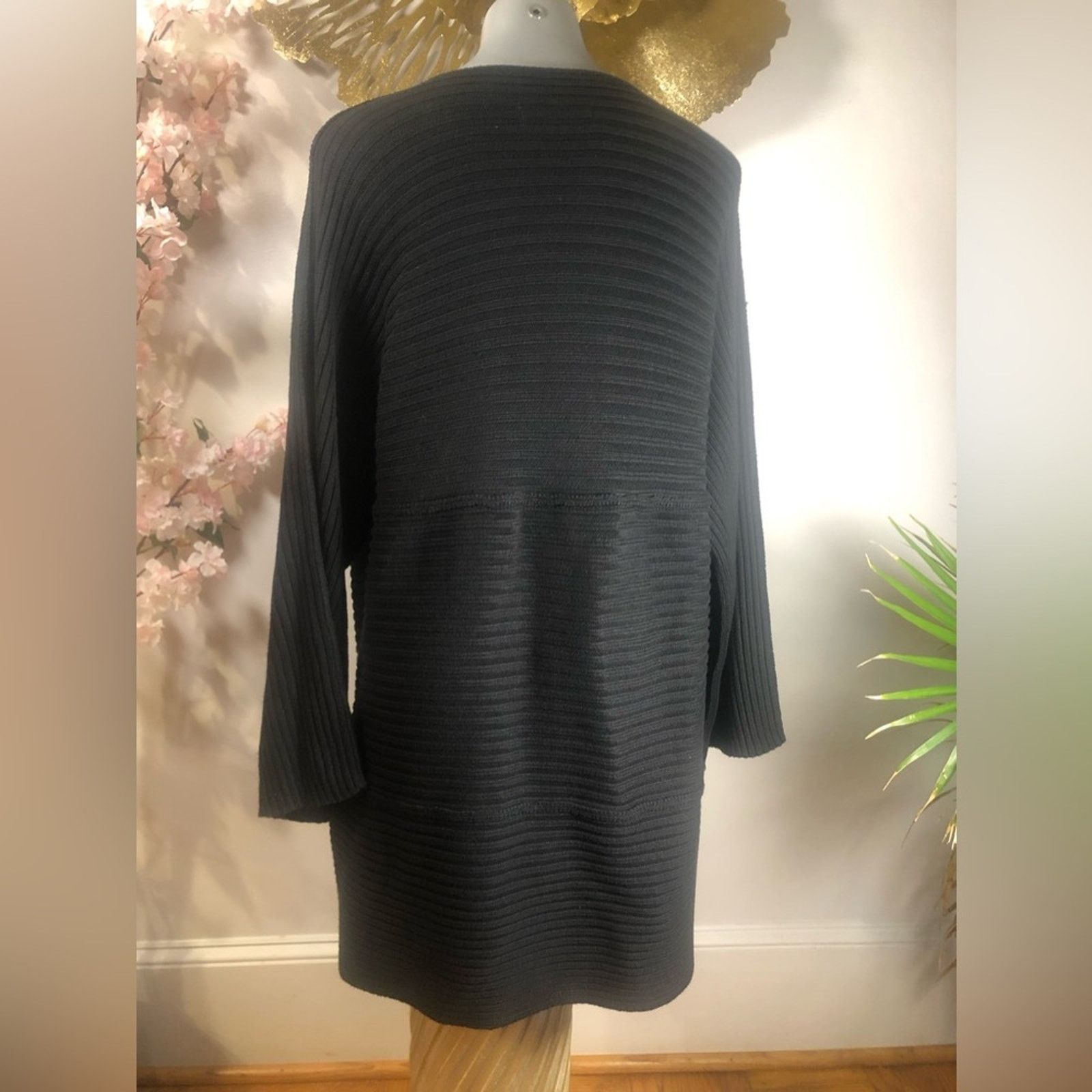 NBDN Nobrandedon Cardigan sweater woven in black wood buttons Size XL / US 12-14 / IT 48-50 - 5 Thumbnail