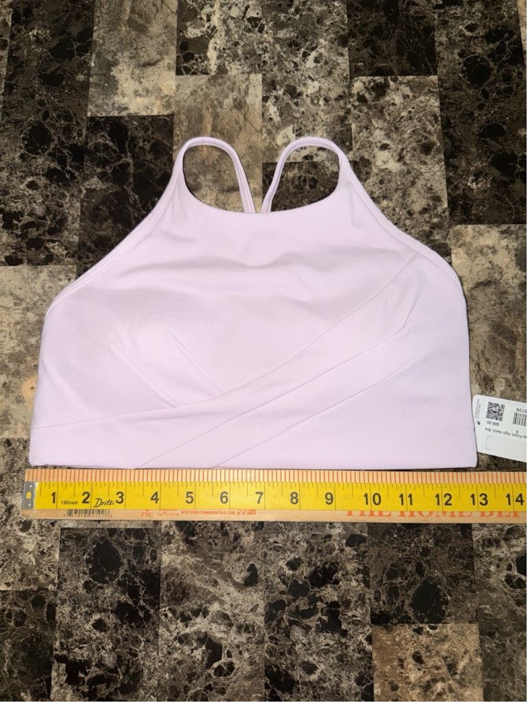 Lululemon LULULEMON FLOW Y WRAP FRONT HIGH NECK BRA PINK SIZE 8 NWT Size ONE SIZE - 5 Thumbnail