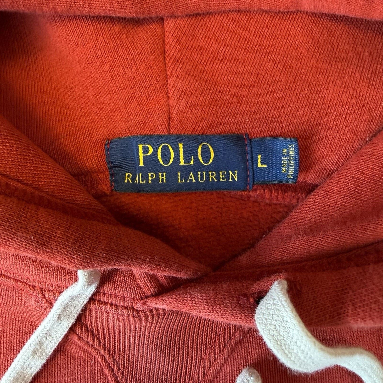 Polo Ralph Lauren Polo Ralph Lauren Hoodie Large Red Heavy Fleece Pullover Size US L / EU 52-54 / 3 - 8 Thumbnail