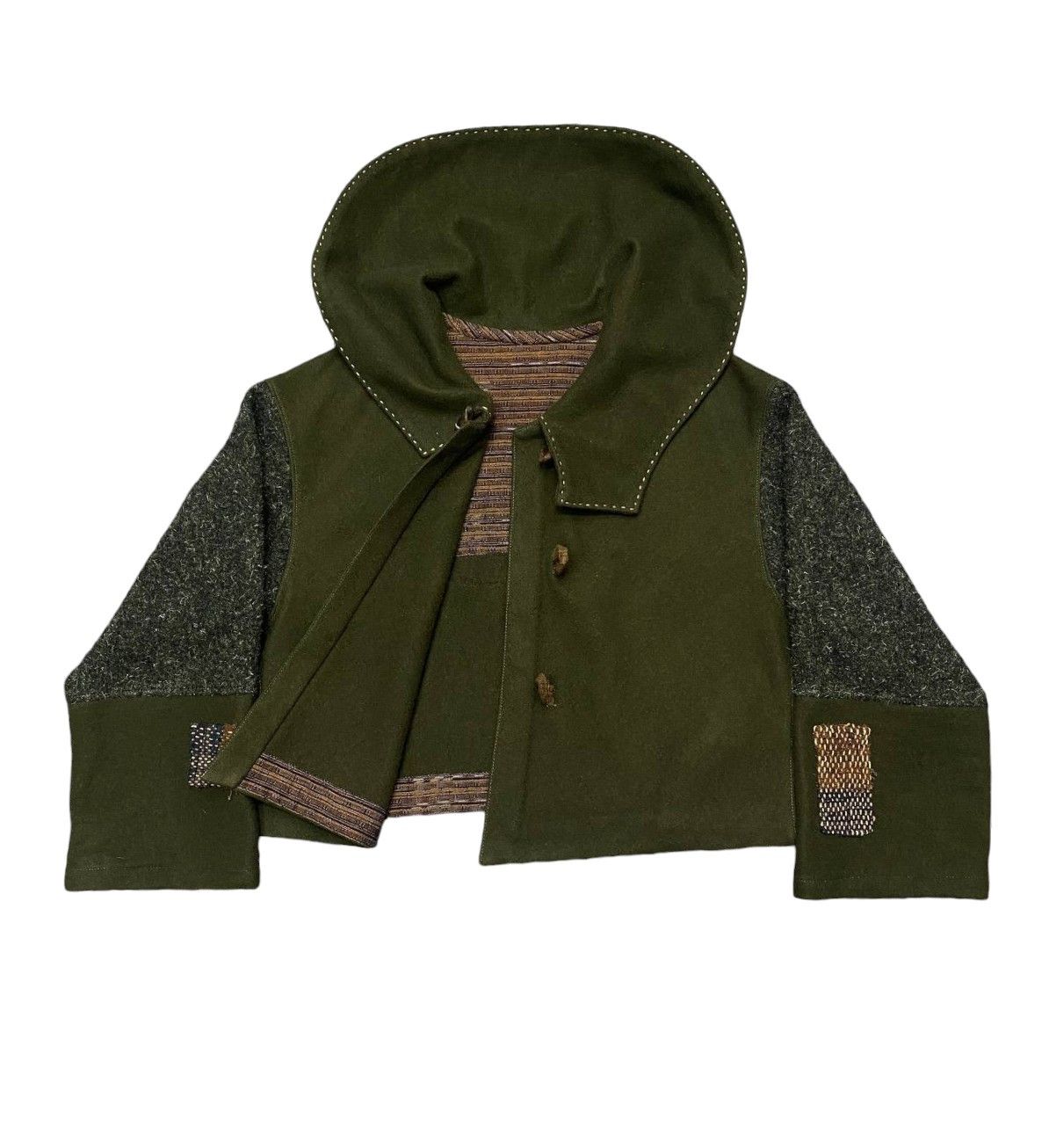 Japanese Brand ARCHIVE JAPANESE NO BRAND NO NAME CROP WOOL JACKET Size US M / EU 48-50 / 2 - 4 Thumbnail