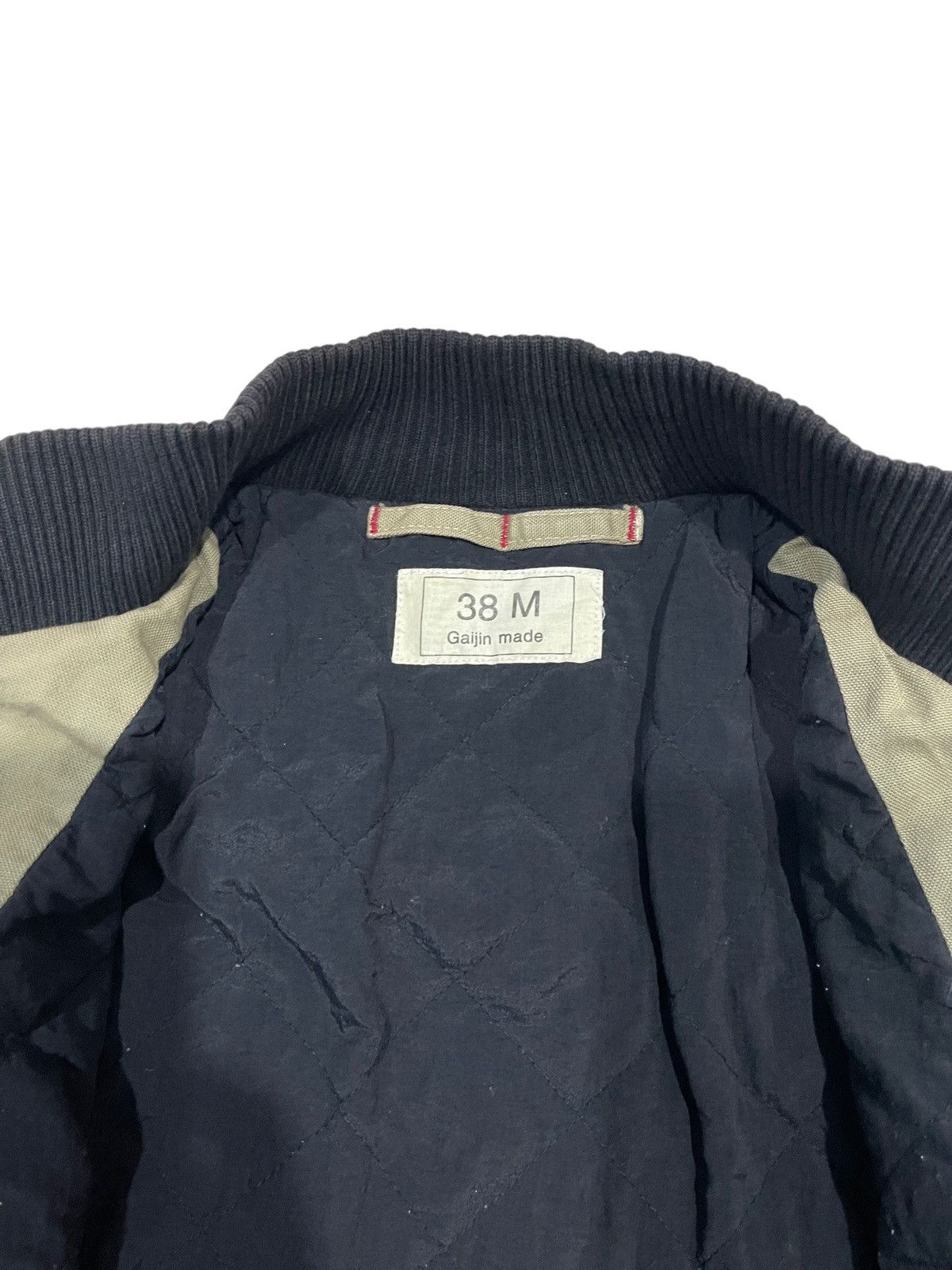 Japanese Brand × Vintage Vintage Gaijin Made Attention Bomber Jacket Size US M / EU 48-50 / 2 - 12 Thumbnail