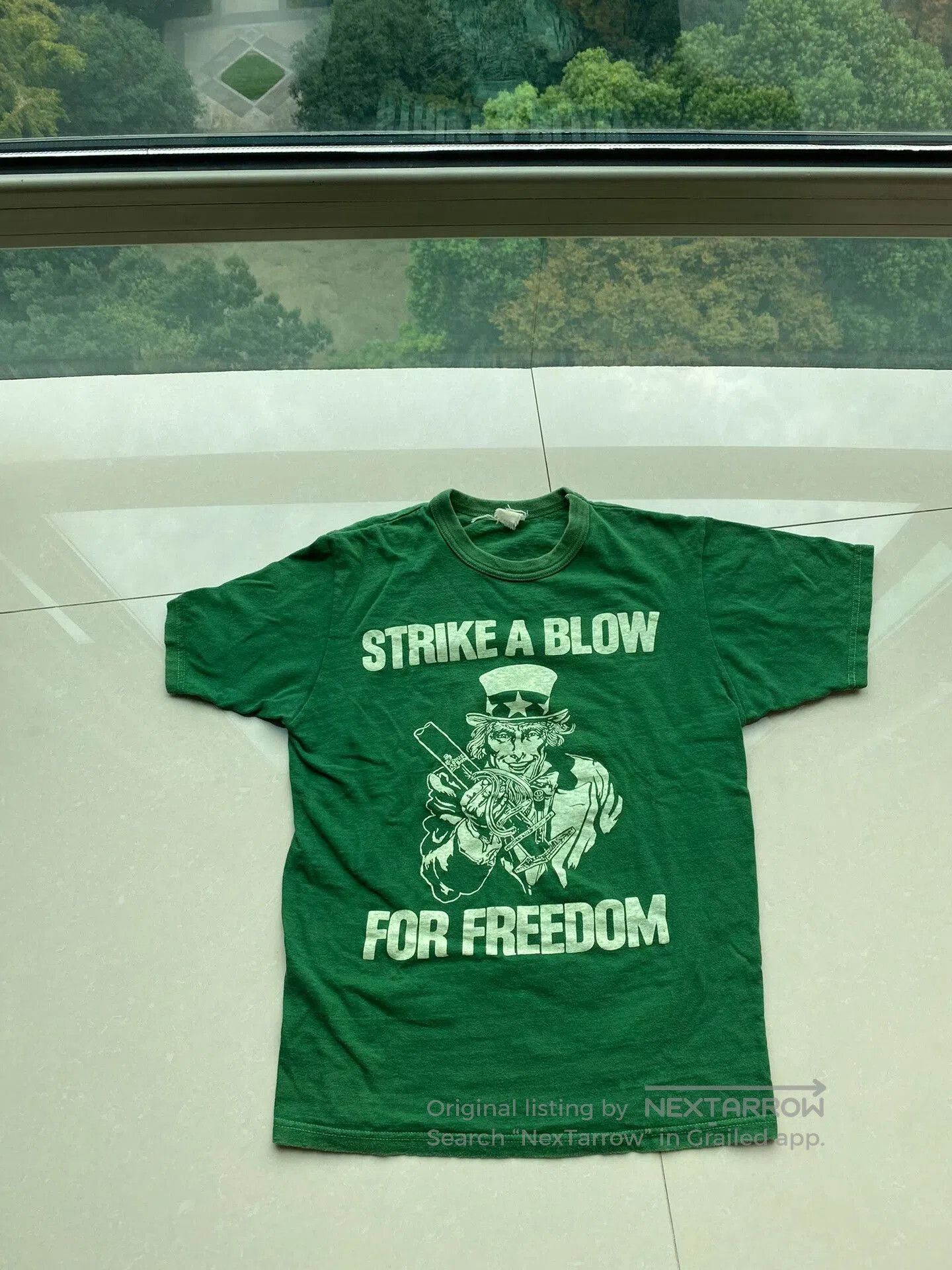 Freewheelers strike a blow for freedom green tee. Size US M / EU 48-50 / 2 - 1 Thumbnail