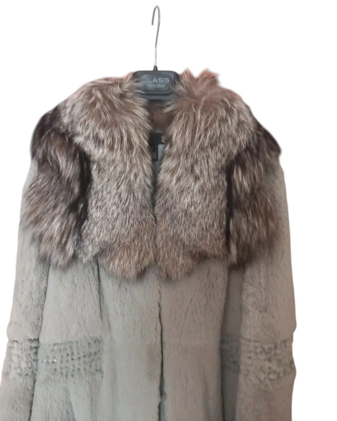 Roberto Cavalli REX RABBIT FUR COAT WITH FOX FUR COLLAR Size M / US 6-8 / IT 42-44 - 2 Thumbnail