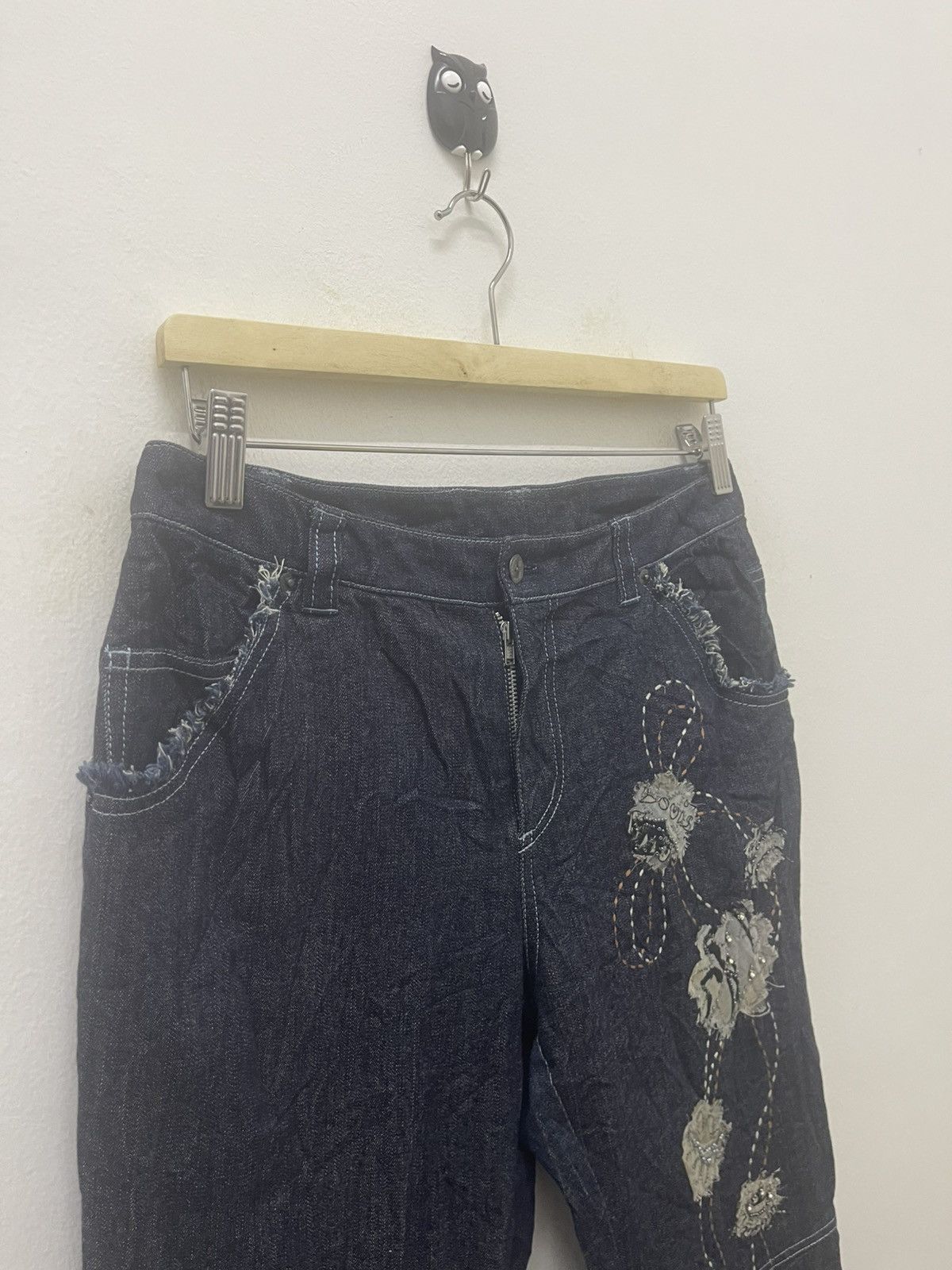 Louis Feraud Rare Vintage LF By LOUIS FERAUD Flare Designer Denim Size 27" / US 4 / IT 40 - 6 Thumbnail