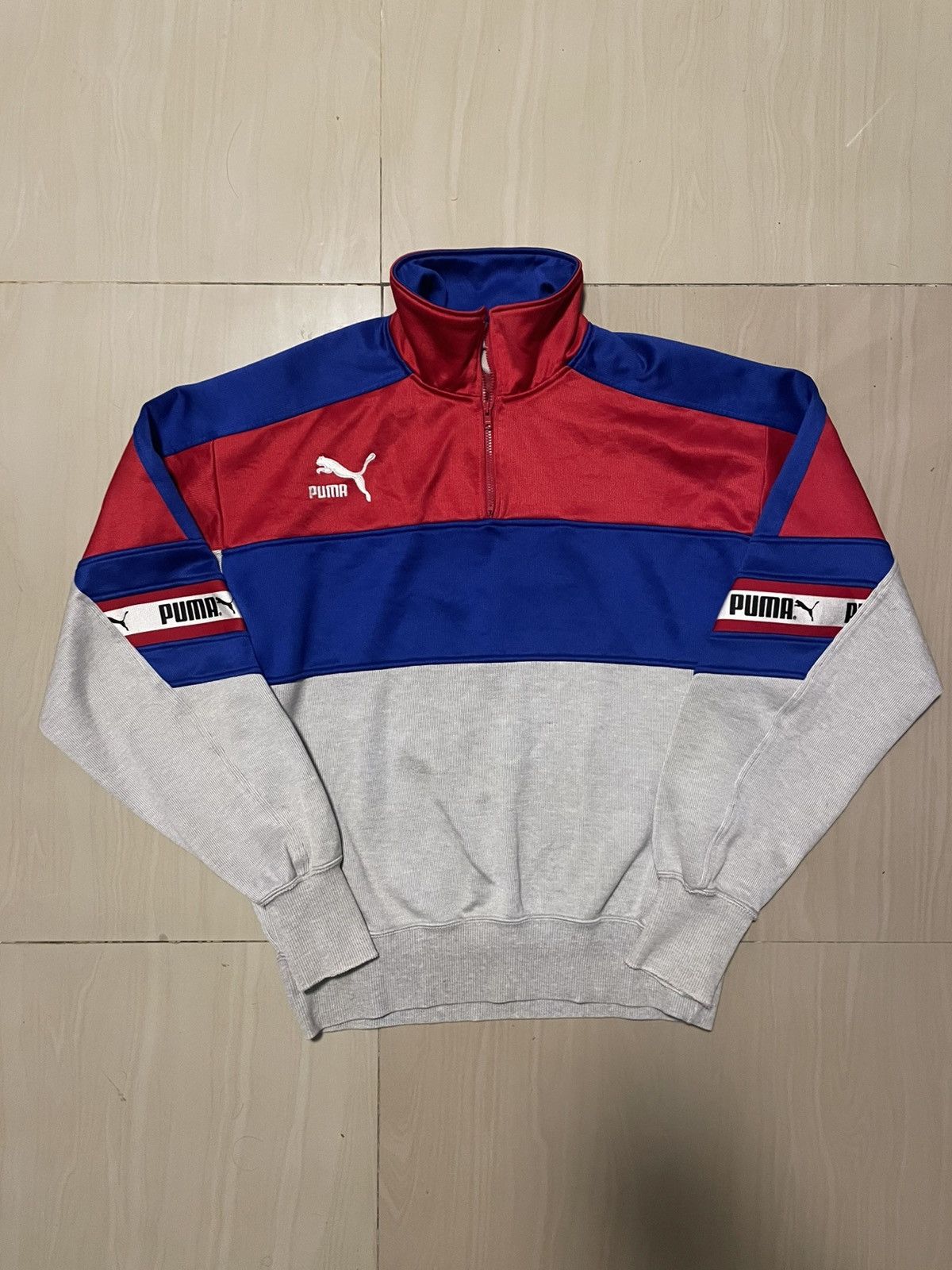 Puma Puma vintage 90’ half zipper Size US M / EU 48-50 / 2 - 1 Thumbnail