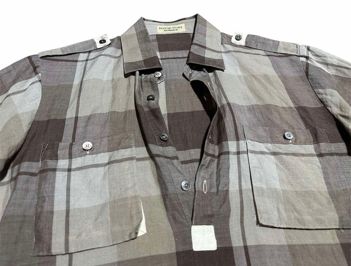 Japanese Brand 🔥Vintage Hanae Mori Half Button Shirt 80sRare Design Size US M / EU 48-50 / 2 - 4 Thumbnail