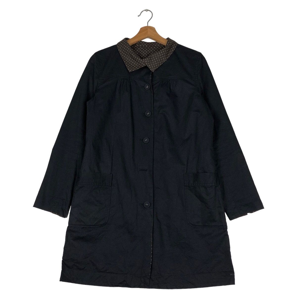Issey Miyake 🔥Vtg Long Jacket Pou Dou Dou Japan Polkadot Lining Size US M / EU 48-50 / 2 - 1 Thumbnail