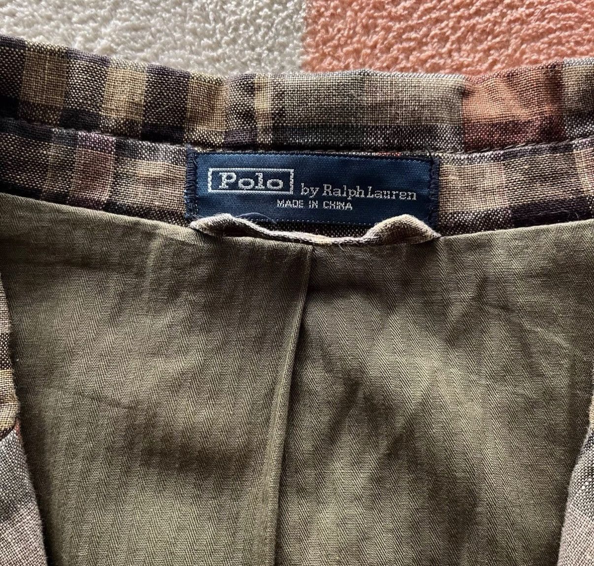 Polo Ralph Lauren Ralph Lauren Polo RL Linen Plaid Trench Coat K22 Size US L / EU 52-54 / 3 - 6 Thumbnail