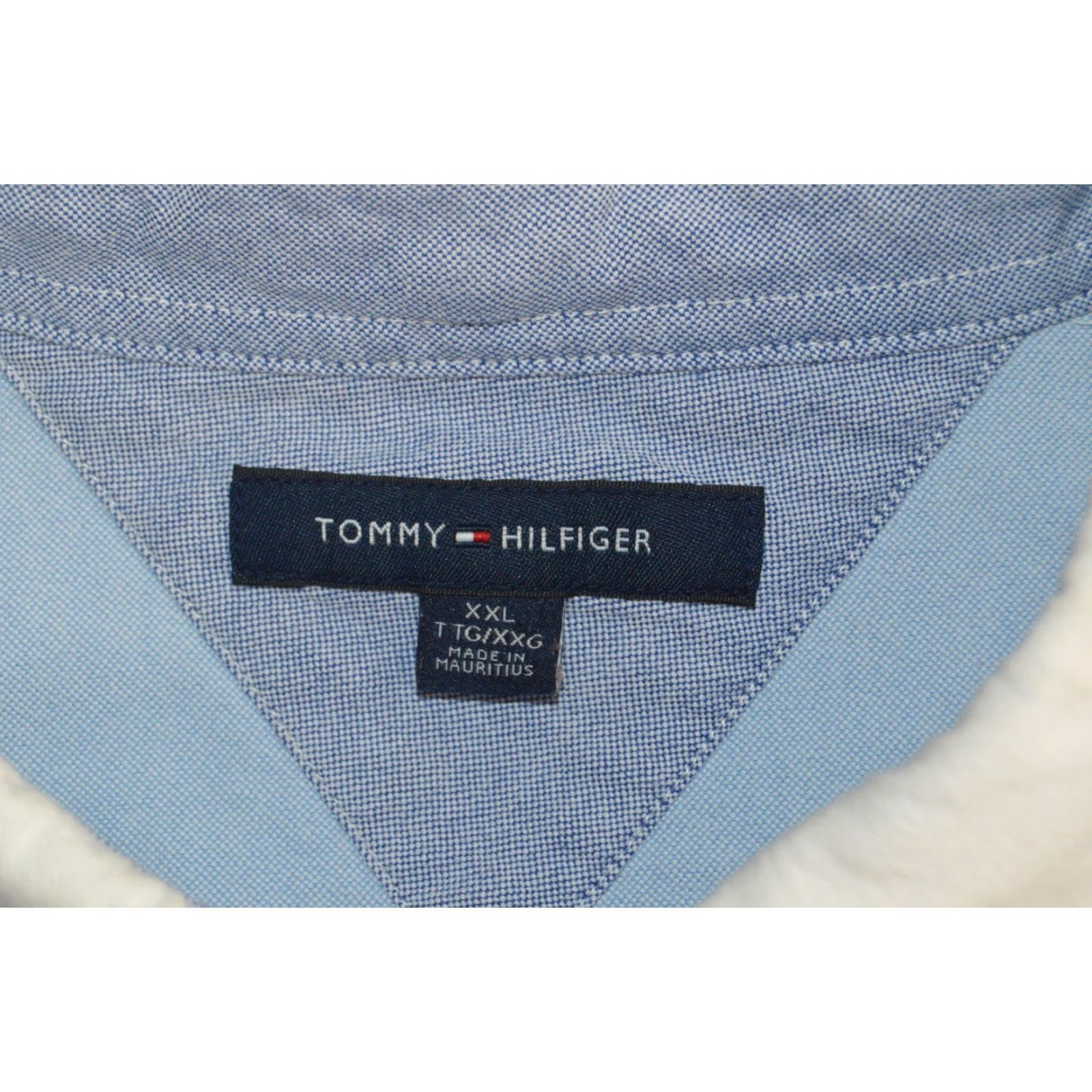 Tommy Hilfiger Tommy Hilfiger Button-Up Oxford Shirt XXL Men Blue Casual Business Logo Preppy Shirt Size US XXL / EU 58 / 5 - 4 Thumbnail