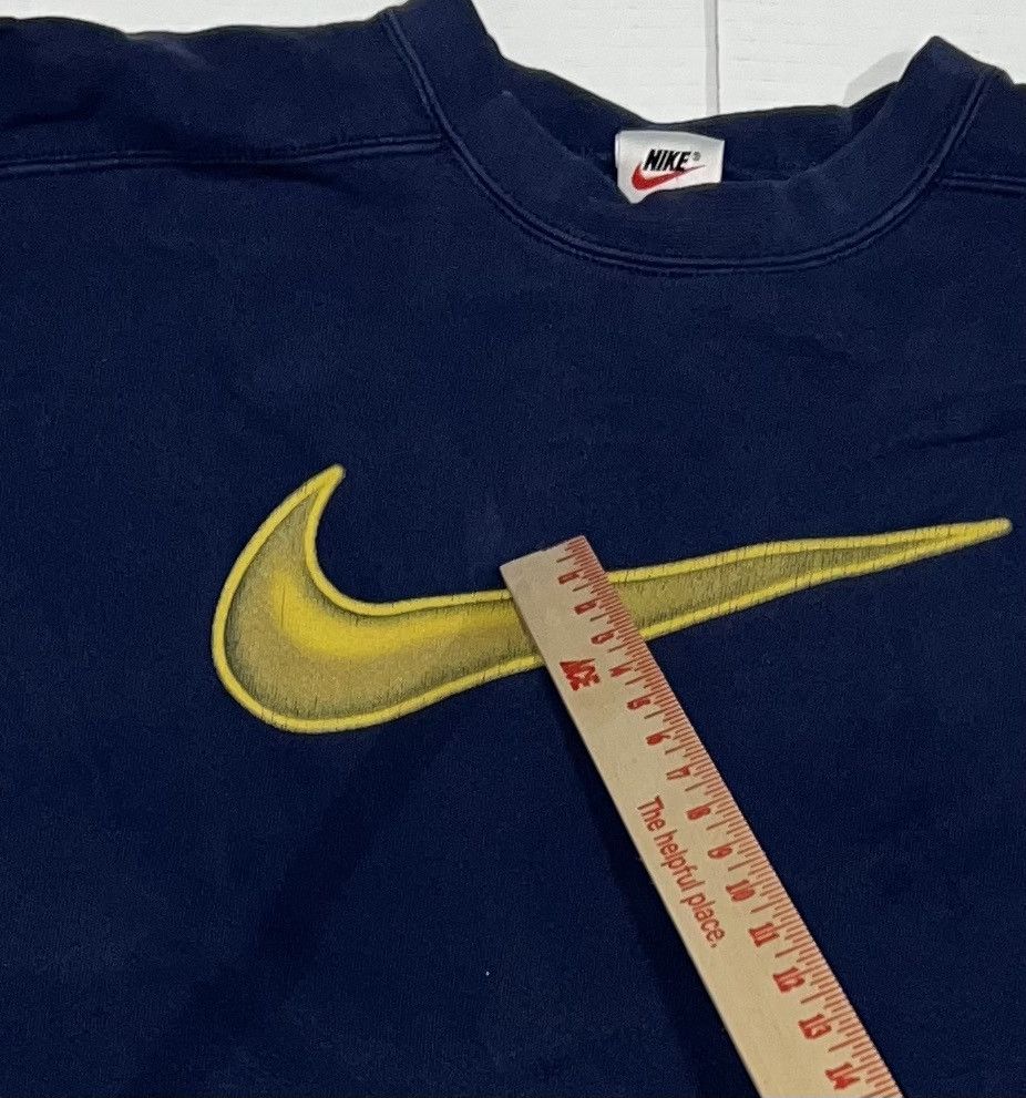 Nike Vintage 90s Nike White Tag Sweatshirt Usa Center Swoosh Blue Size US L / EU 52-54 / 3 - 7 Thumbnail