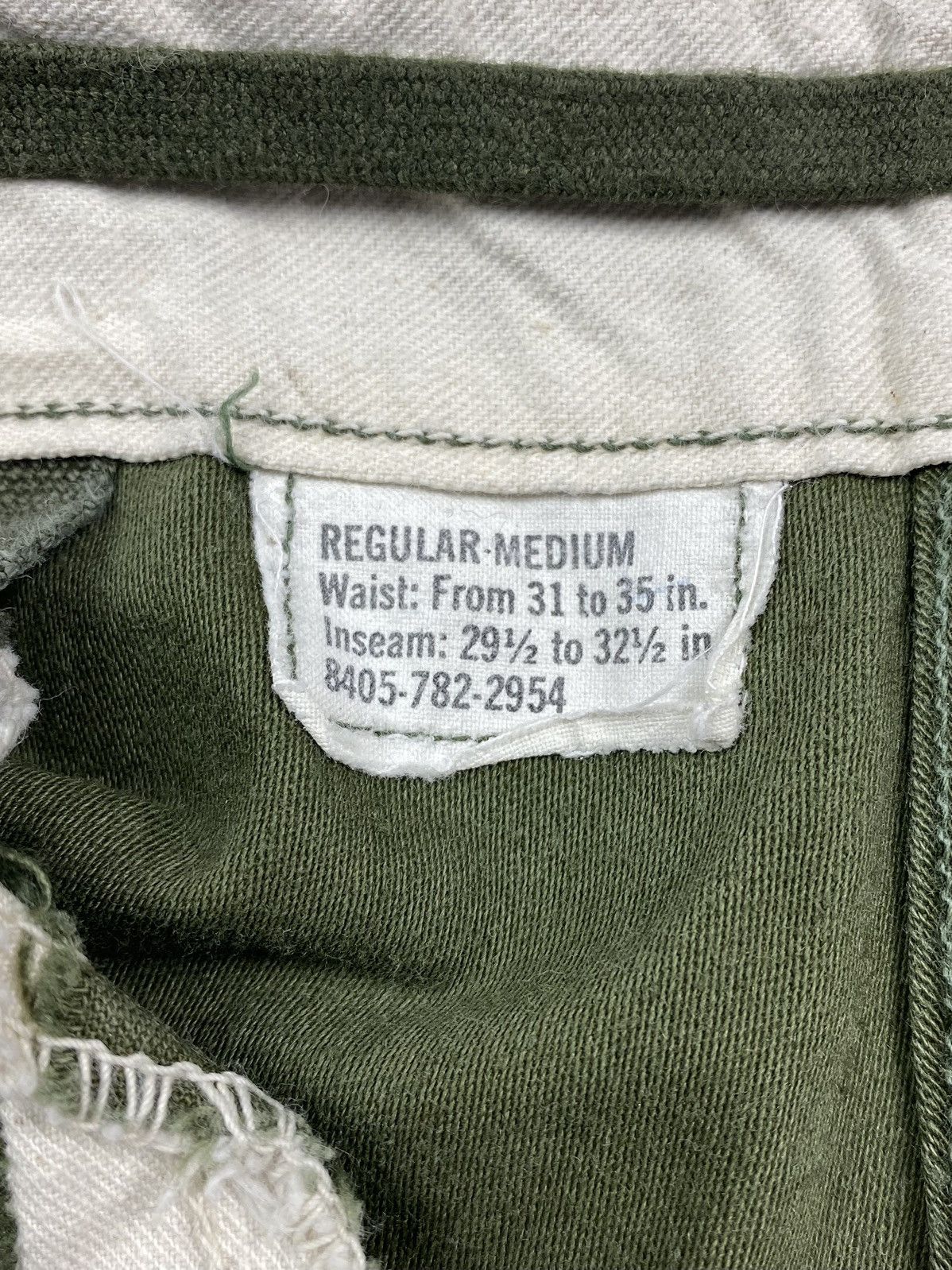 Vintage 1960’s Vintage US Army M-65 Olive Green Field Cargo Pants Size US 34 / EU 50 - 15 Thumbnail