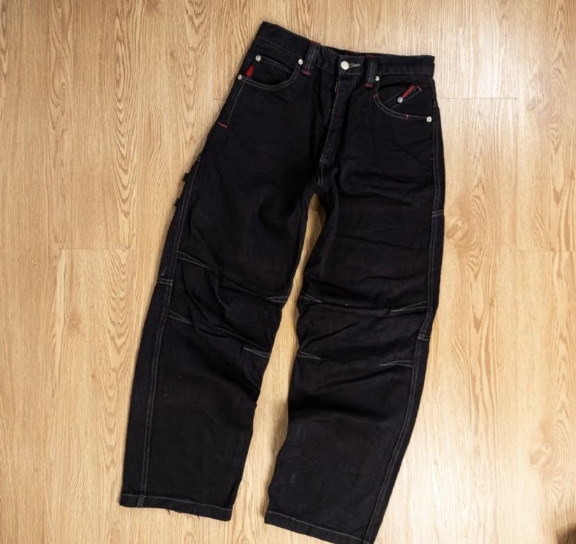 image of Jnco x Southpole Vintage Y2K Pjs Hiphop Pants With Handphone Pocket in Black, Men's (Size 29)