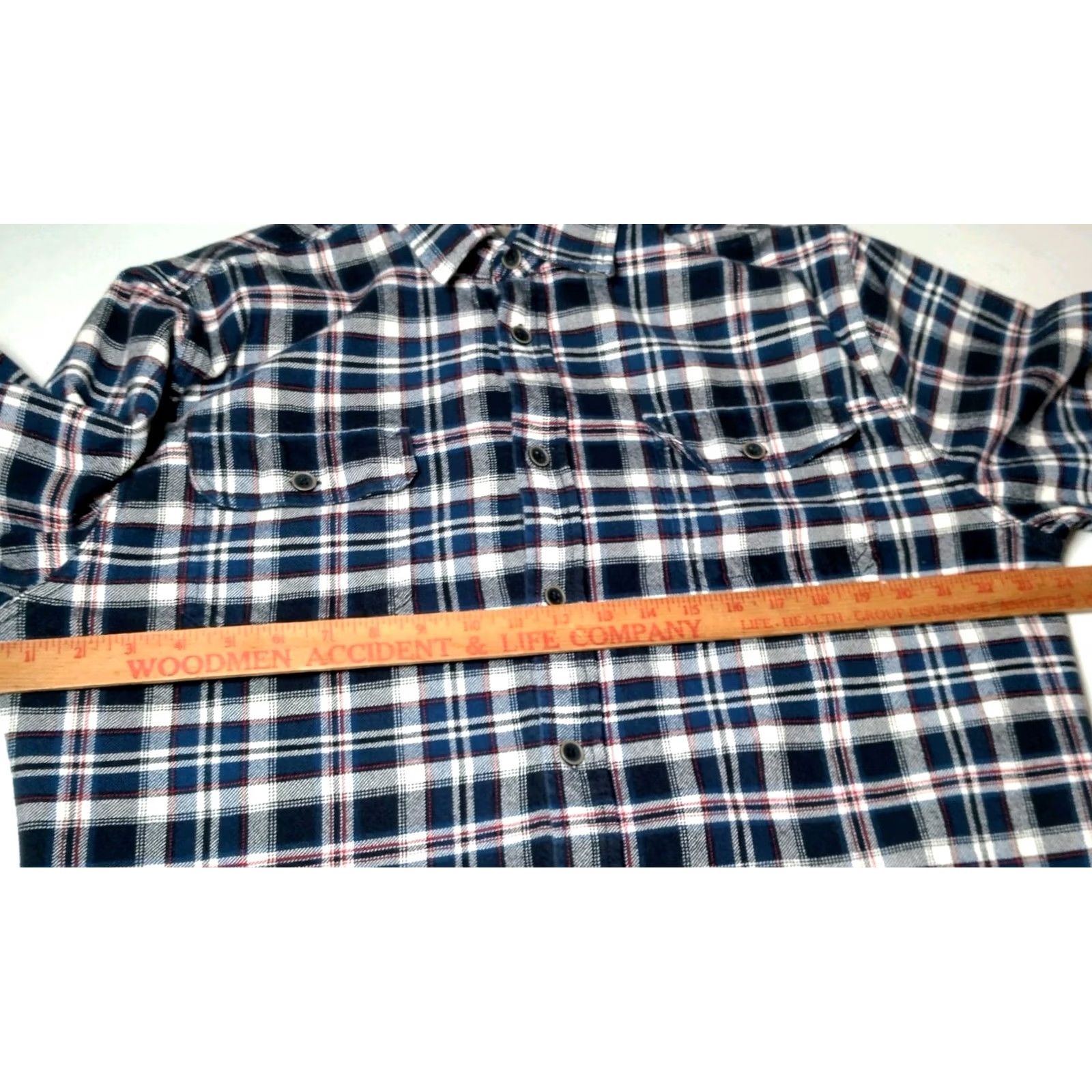 Vintage JACHS Flannel Shirt LT Large Tall Blue Plaid Heavyweight Cotton Tartan Workwear Button-Up Long Sleeve Casual Mens Size US L / EU 52-54 / 3 - 4 Thumbnail