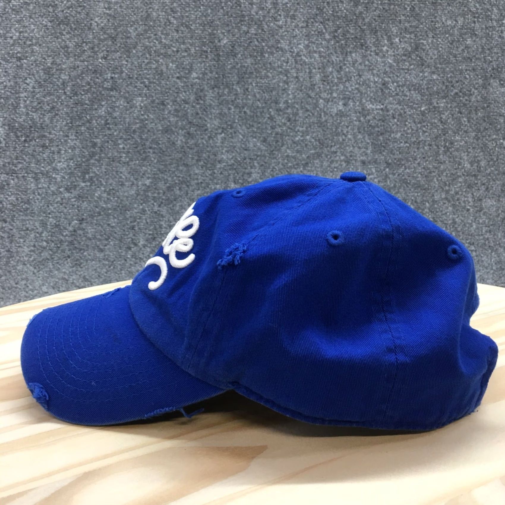 Vintage Kbethos Hustle Baseball Hat Mens Blue OS Curved Brim Embroidered Logo Size ONE SIZE - 5 Thumbnail