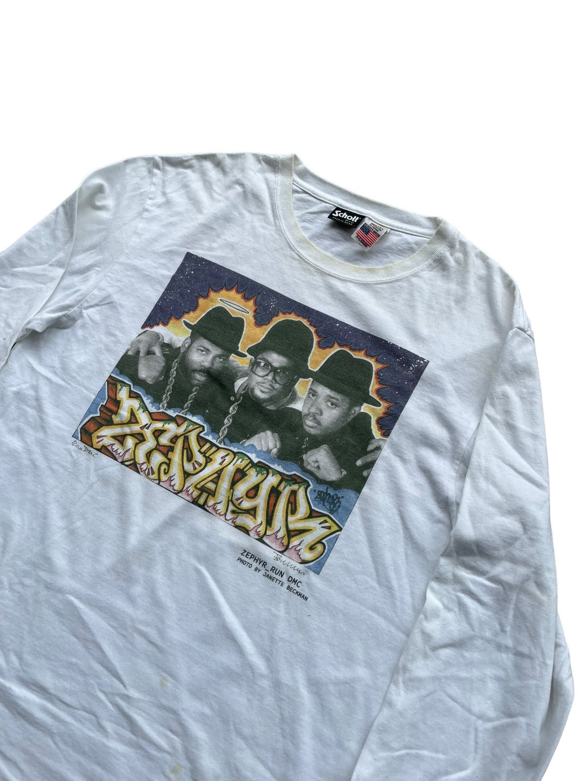 RUN DMC × Zephyr Zephy Run Dmc Long Sleave Tshirt Size US L / EU 52-54 / 3 - 2 Thumbnail