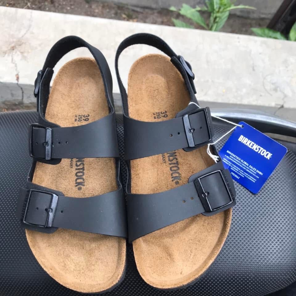 Birkenstock Birkenstock Milano Sandals 3straps Leatherman Black Leather Size US 7 / EU 40 - 10 Thumbnail