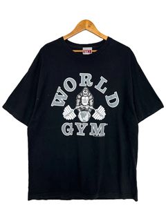 Vintage World's Gym Over Sized Workout Athletic T-shirt