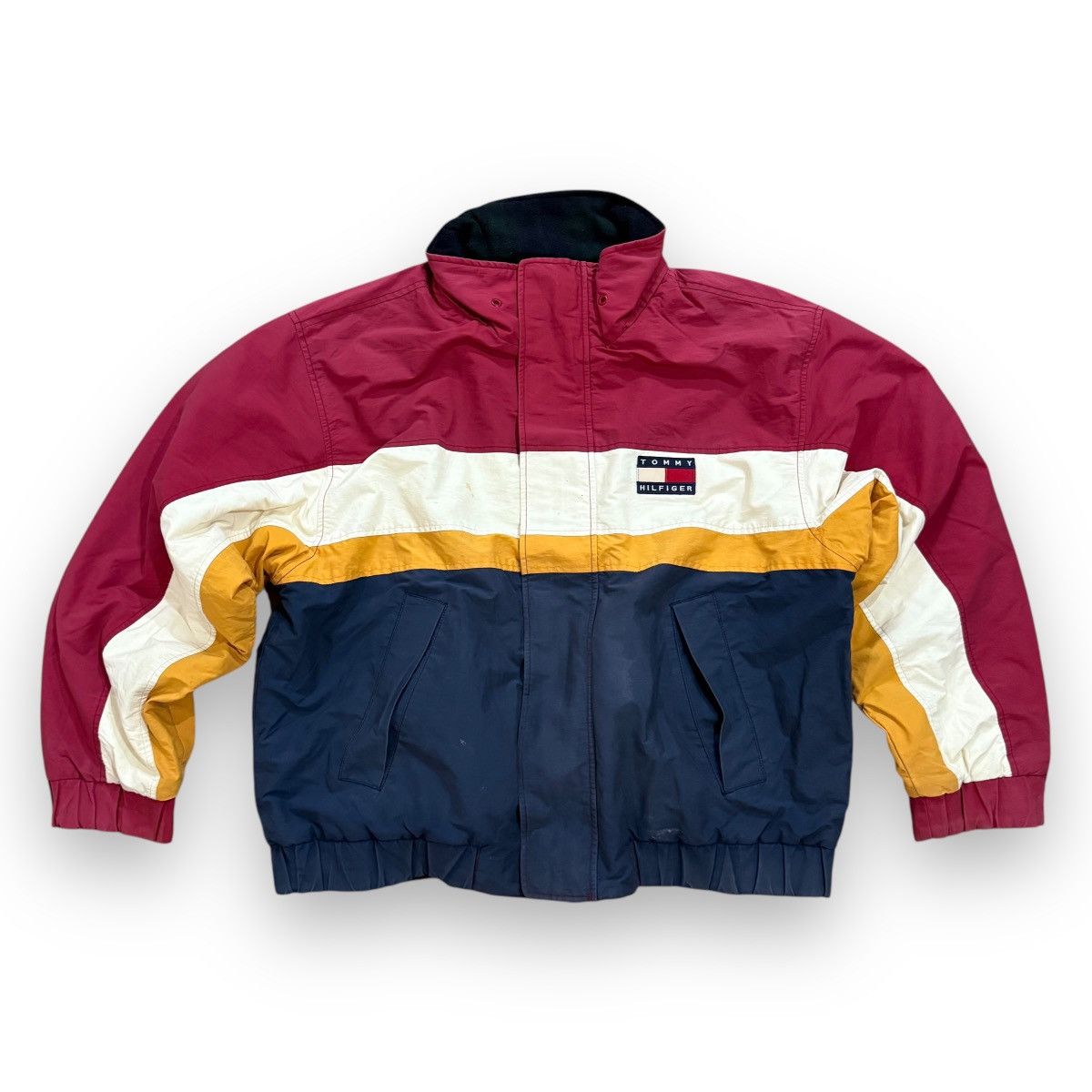 Tommy Hilfiger Fleece Reversible Windbreaker Jacket 90's