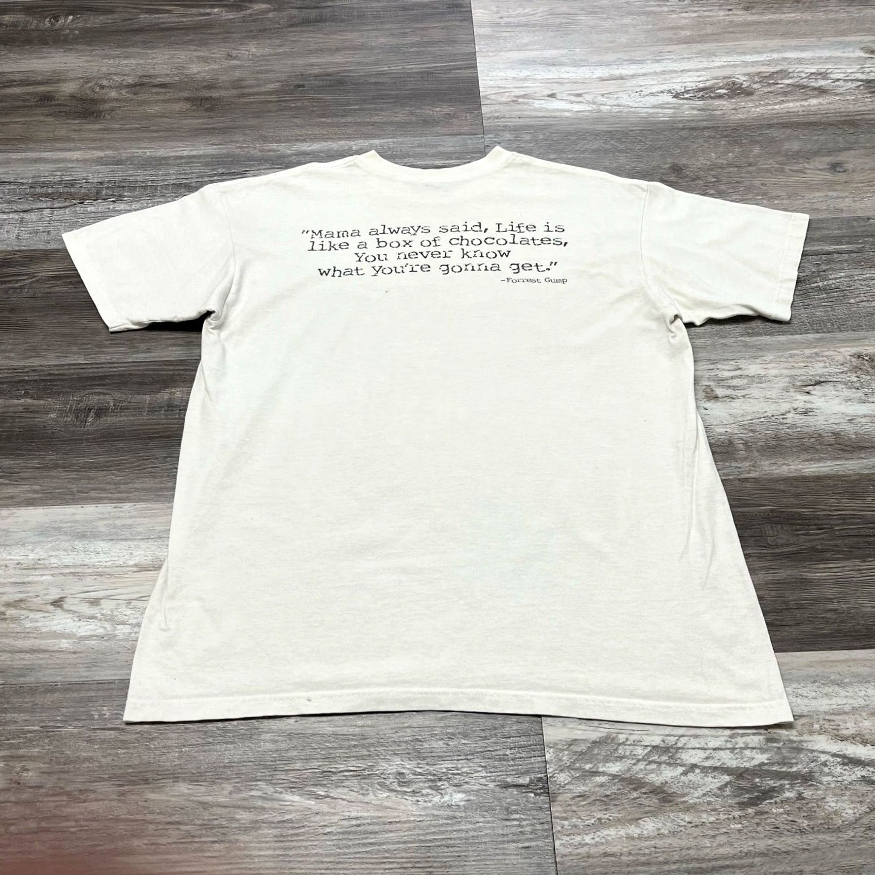 CO VINTAGE Bubba Gump Shrimp Co Chicago White Men L Forrest Gump Movie Tee Shirt Size US L / EU 52-54 / 3 - 3 Thumbnail