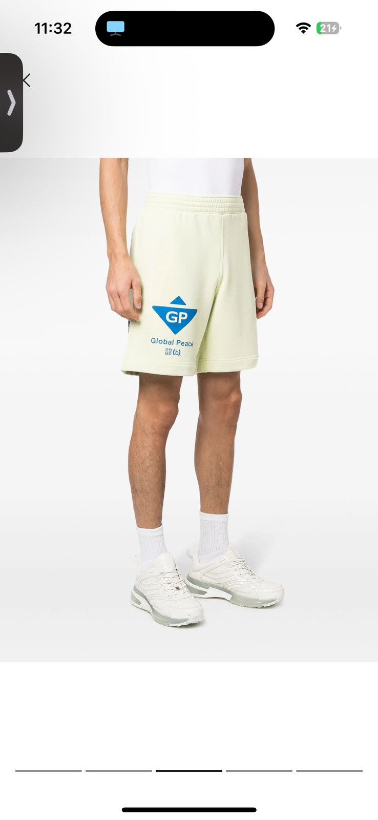 (B).Stroy × Givenchy SS/23 Capsule collection Global Peace Shorts Size US 30 / EU 46 - 7 Thumbnail