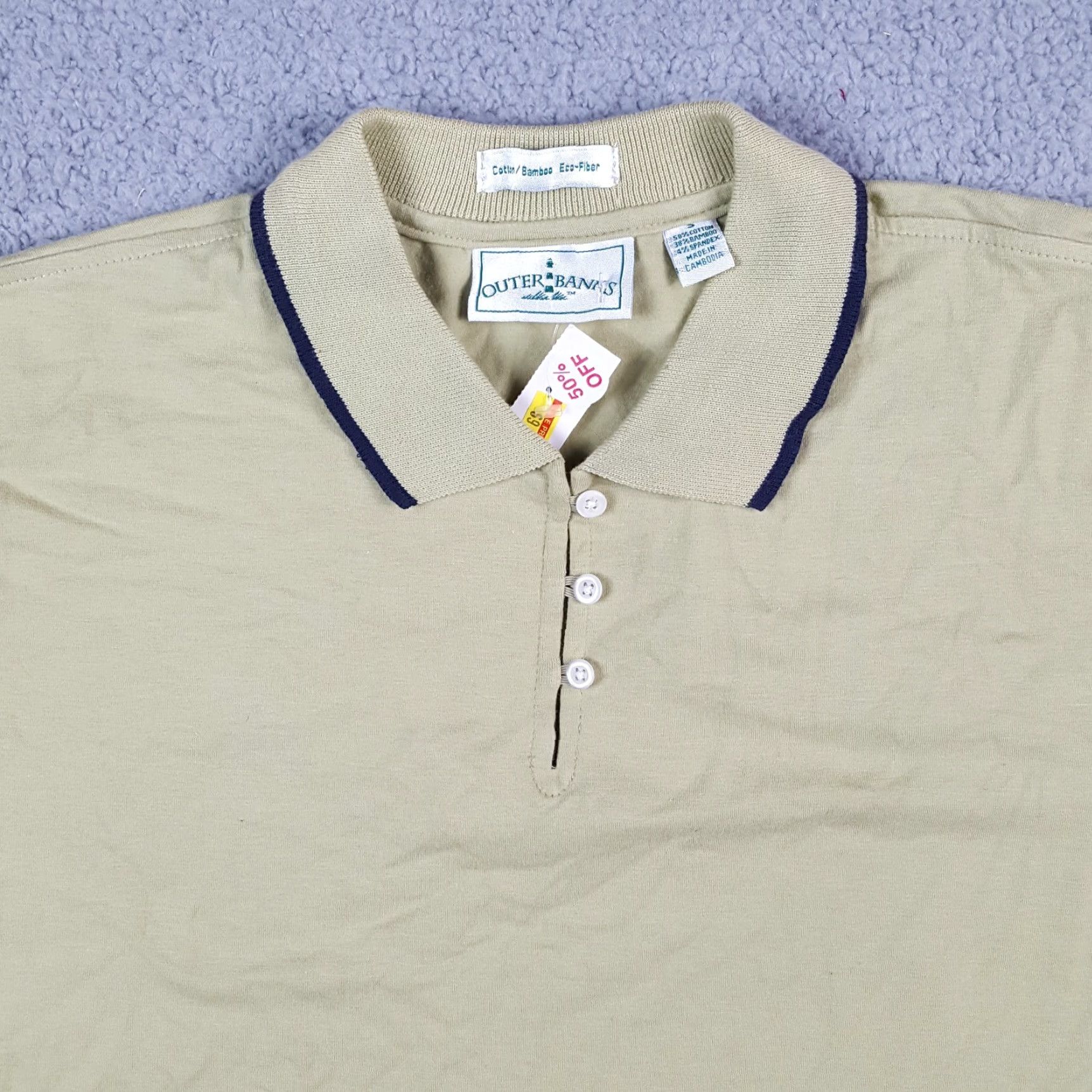 Vintage VINTAGE Outer Banks Women's Polo Shirt S Green Lightweight Tennis Golf Retro 90s Outdoor Size S / US 4 / IT 40 - 2 Thumbnail