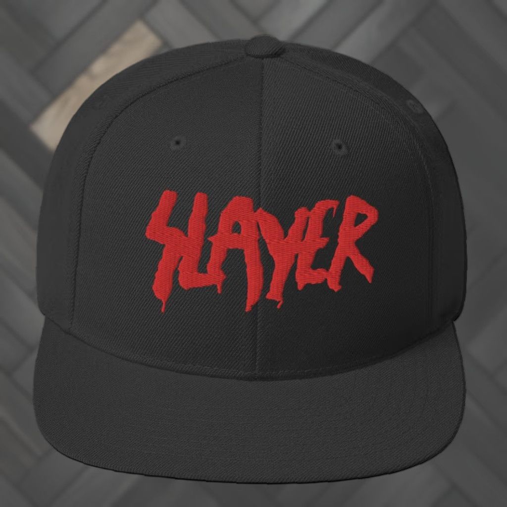Logo 7 Slayer Hat Black Snapback Officially Licensed Men One Size Adjustable Casual Rock Music Size ONE SIZE - 1 Preview