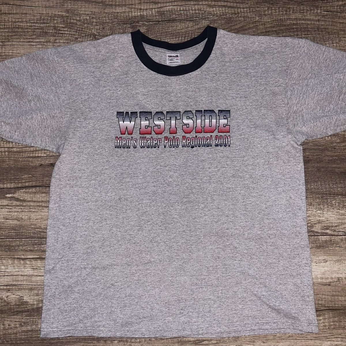 Anvil × Vintage Vintage ringer collar T-shit Size US L / EU 52-54 / 3 - 1 Thumbnail