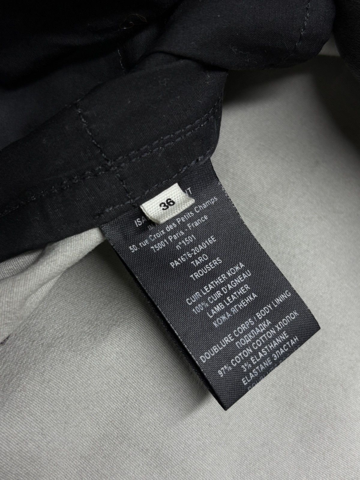 Isabel Marant Isabel Marant Étoile Taro Trousers Lamb Leather Pants Size 26" / US 2 / IT 38 - 22 Thumbnail