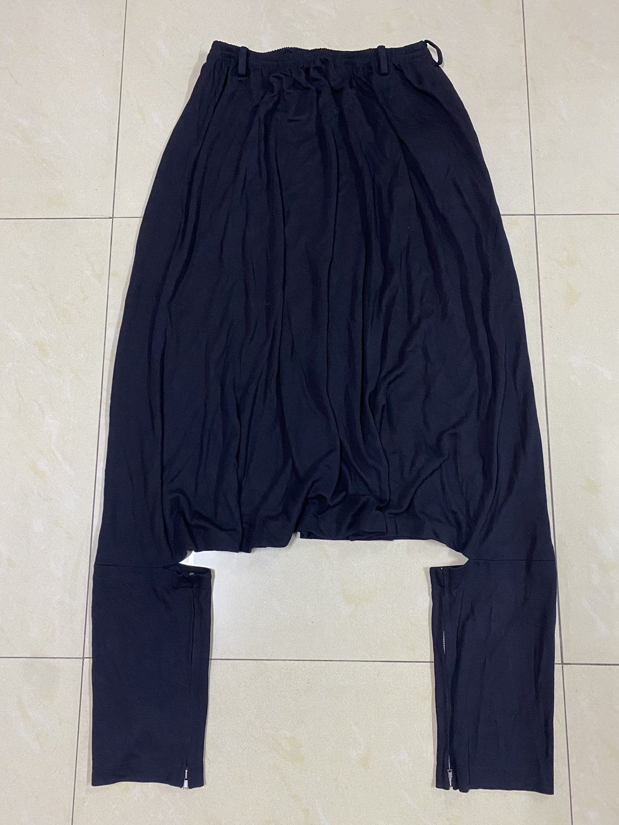 image of Designer Yohji Yamamoto Inspired Le Petit Prince Skirt-Pants Bondage in Black, Women's (Size 36)