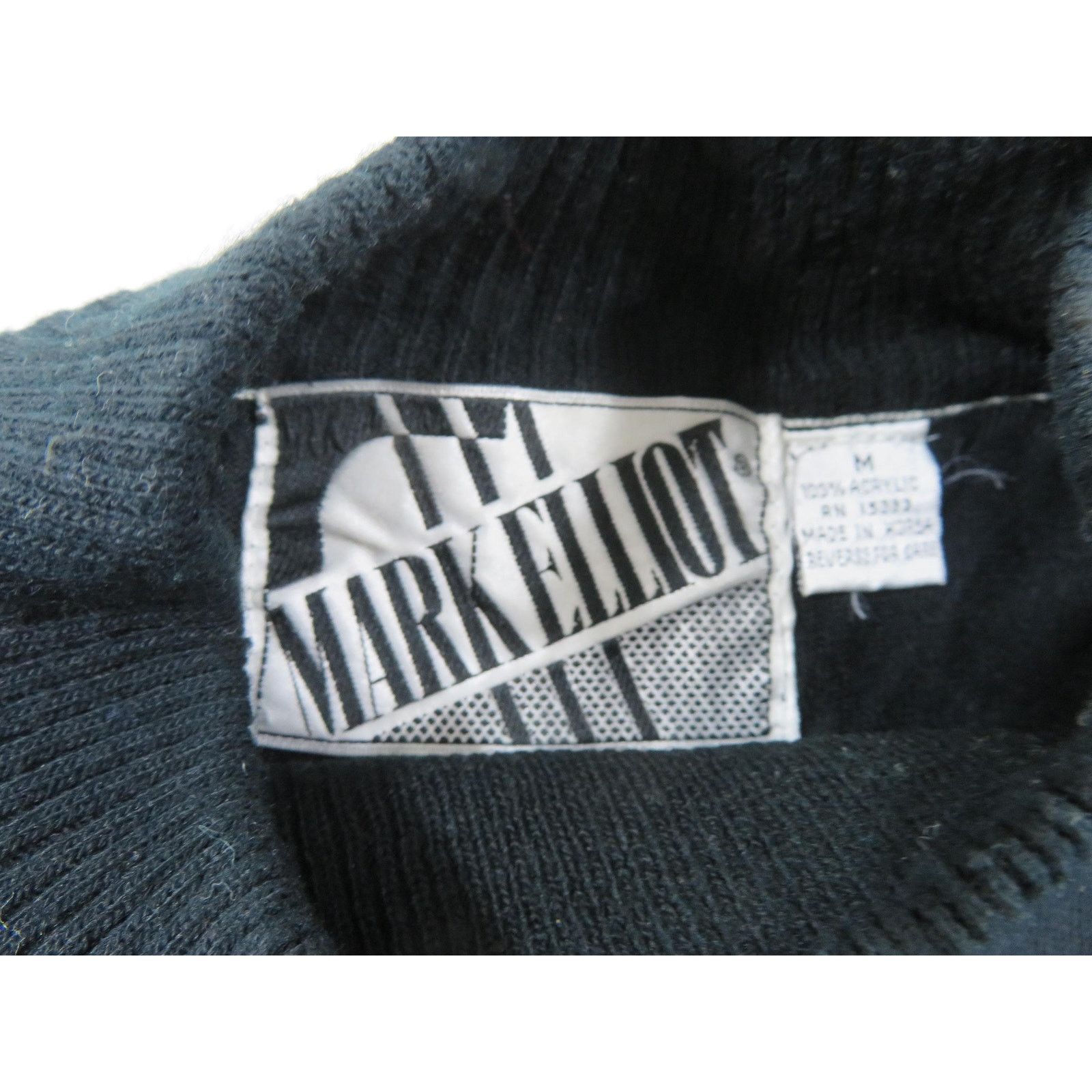 Other Mark Elliot Acrylic Sweater Mock Turtleneck Pullover Black M Size M / US 6-8 / IT 42-44 - 5 Thumbnail