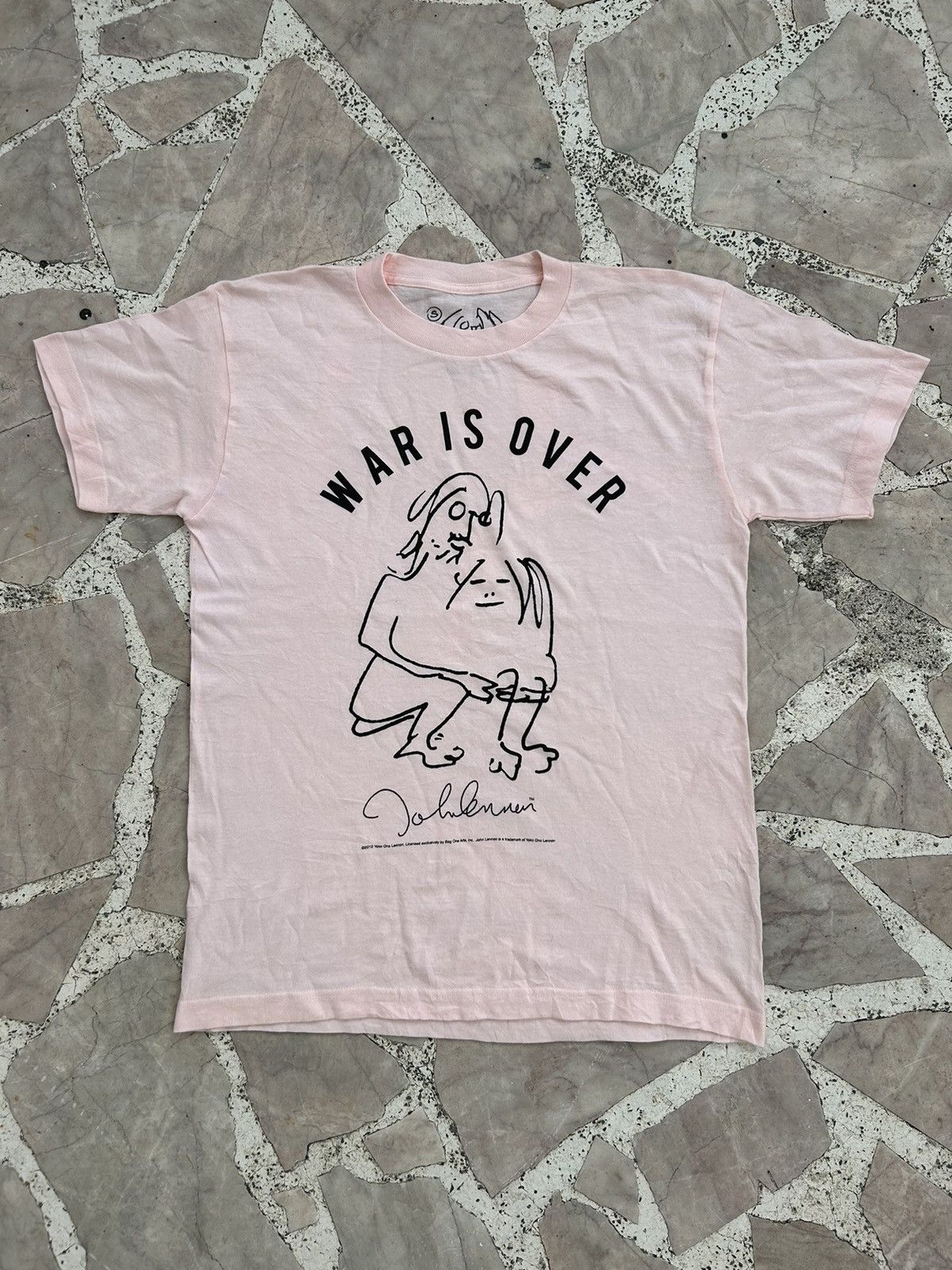 Other 2010 yoko one lennon graphic baby pink tee Size US S / EU 44-46 / 1 - 1 Thumbnail