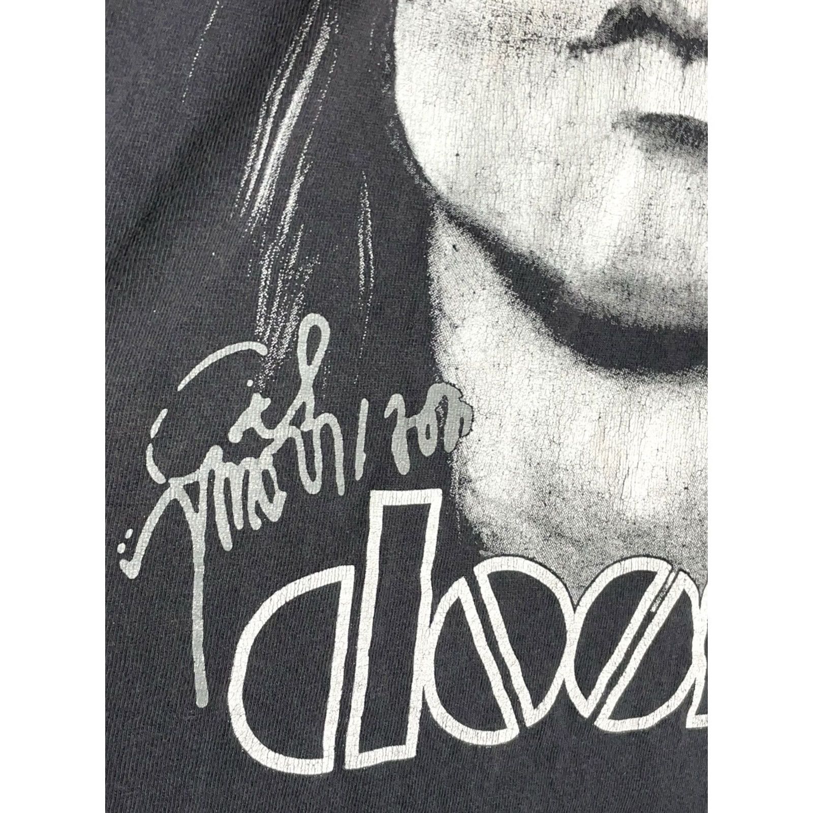 Fruit Of The Loom The Doors Jim Morrison Graphic Print T-Shirt Black Size L Fruit of the Loom Band Music Rock Size US L / EU 52-54 / 3 - 6 Thumbnail