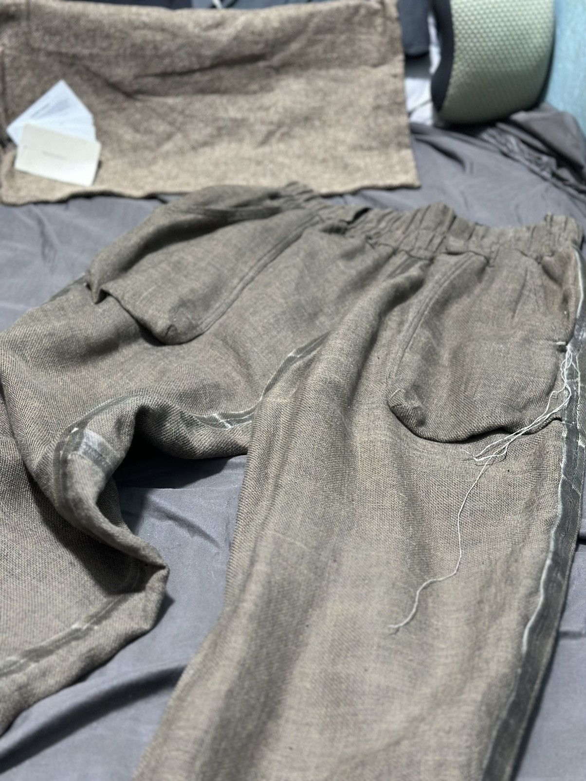 Taichi Murakami TAICHIMURAKAMI COIN CARGO L/C TROUSERS HEMP dubble face Size US 34 / EU 50 - 2 Thumbnail