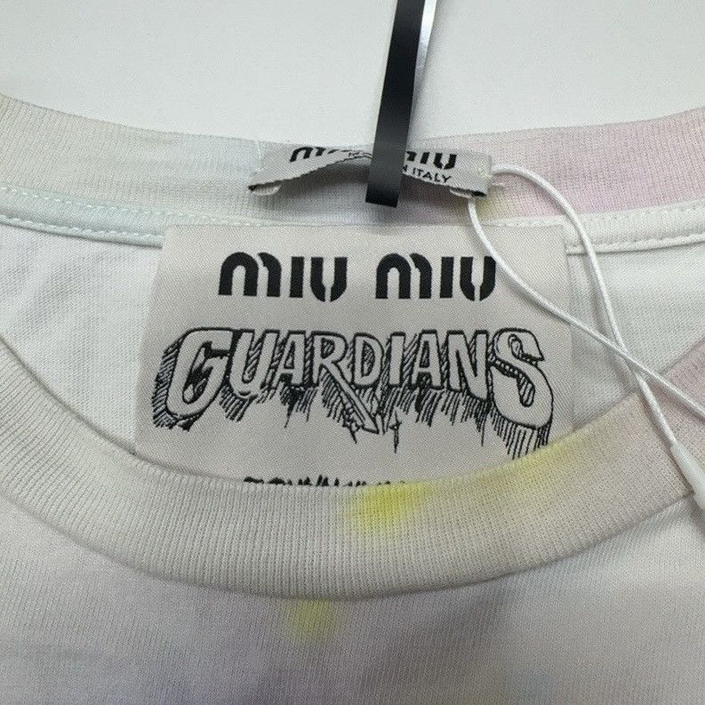 Miu Miu Miu Miu x Eri Wakiyama "Unicorn Cat" tie-dyed cotton t-shirt Size XS / US 0-2 / IT 36-38 - 3 Thumbnail