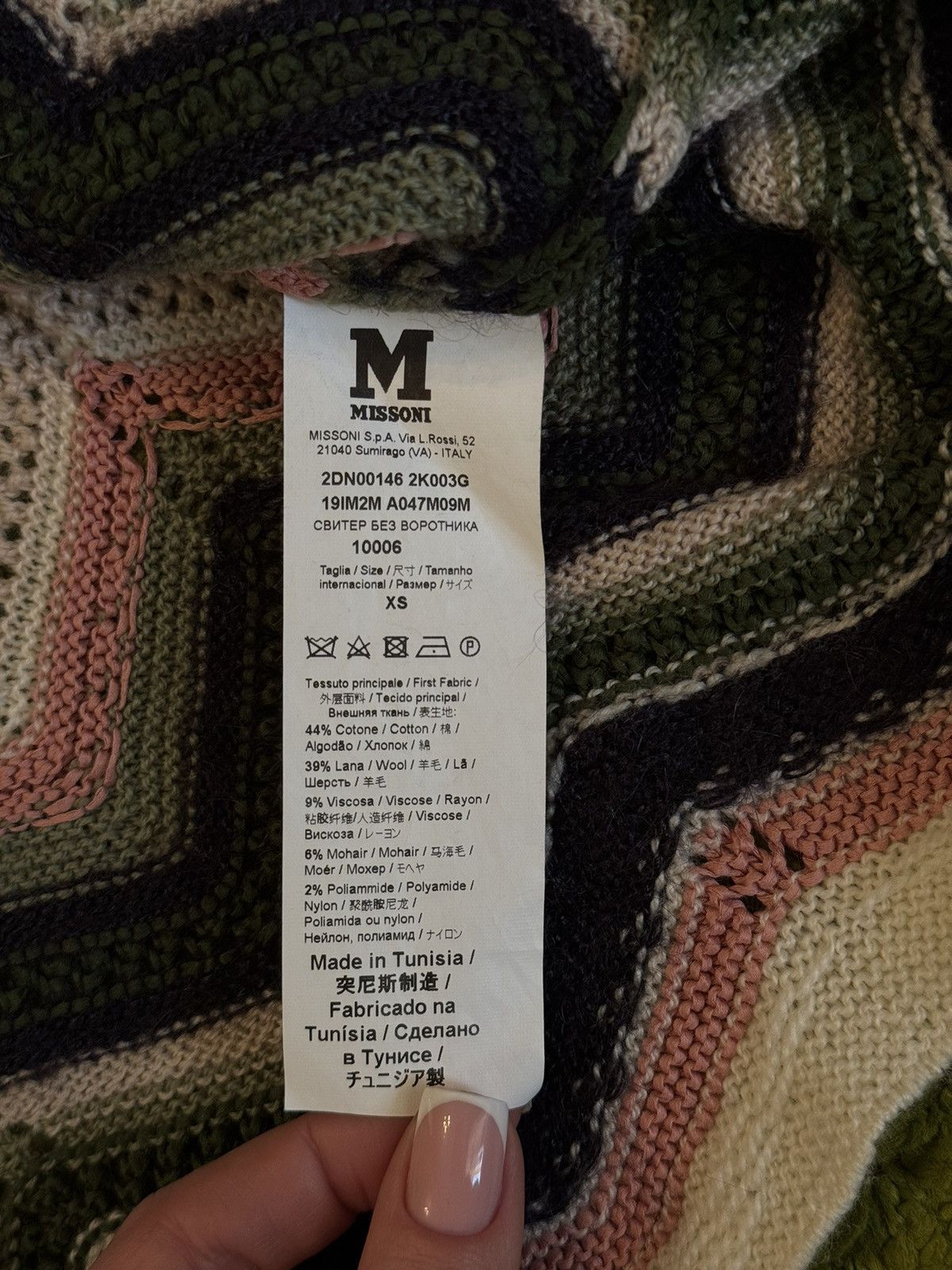Missoni Missoni coloured zig zag pattern mohair wool blend sweater Size XS / US 0-2 / IT 36-38 - 5 Thumbnail